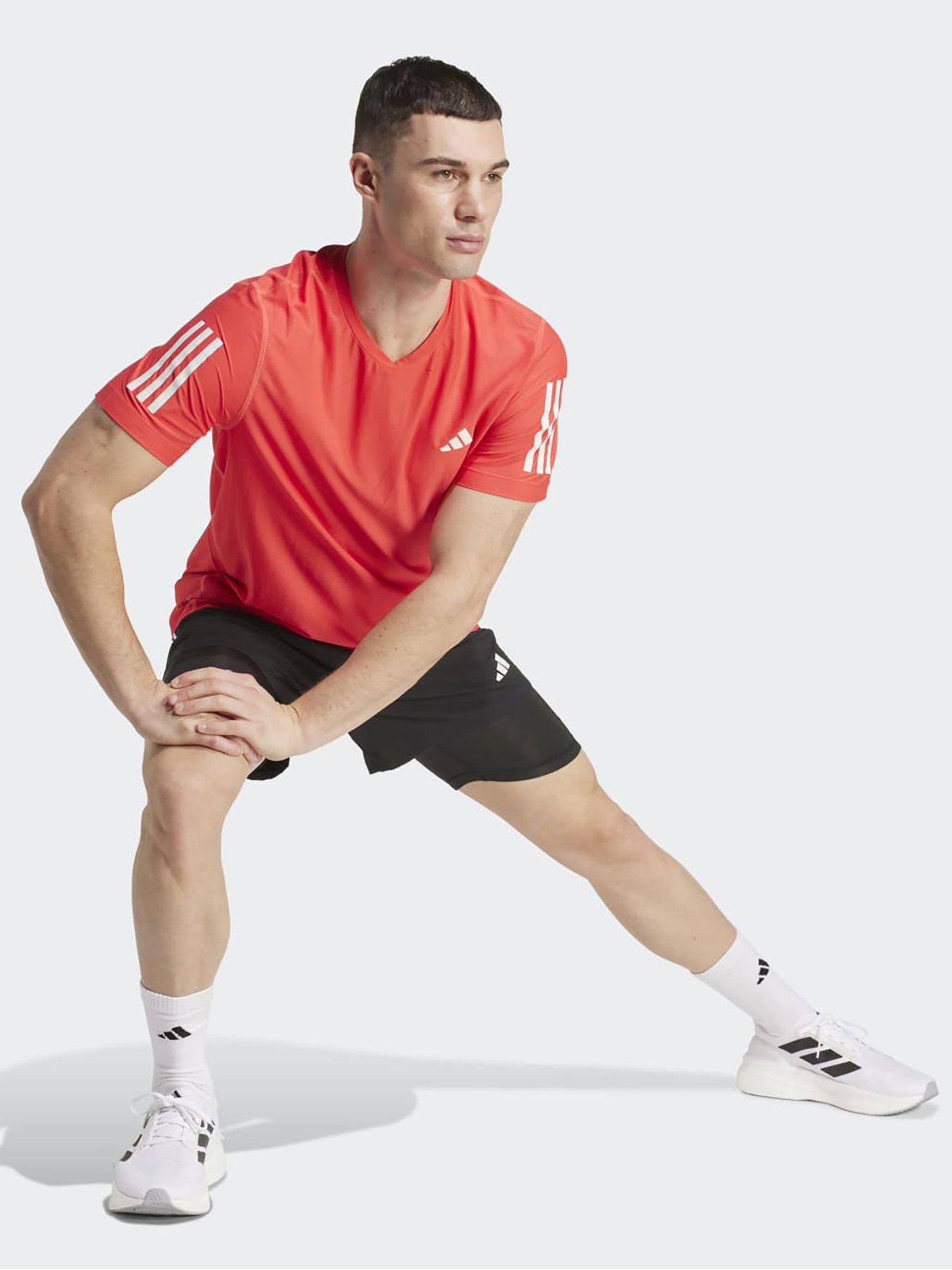 Image 4 of 5 of adidas Mens Running Own The Run T-Shirt - Red