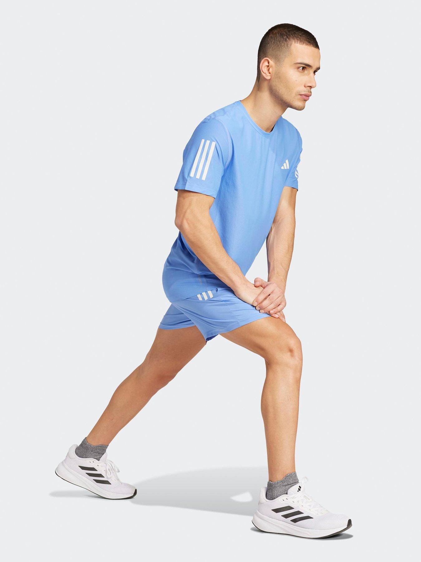 Image 3 of 5 of adidas Mens Running Own The Run 7Inch Shorts - Blue