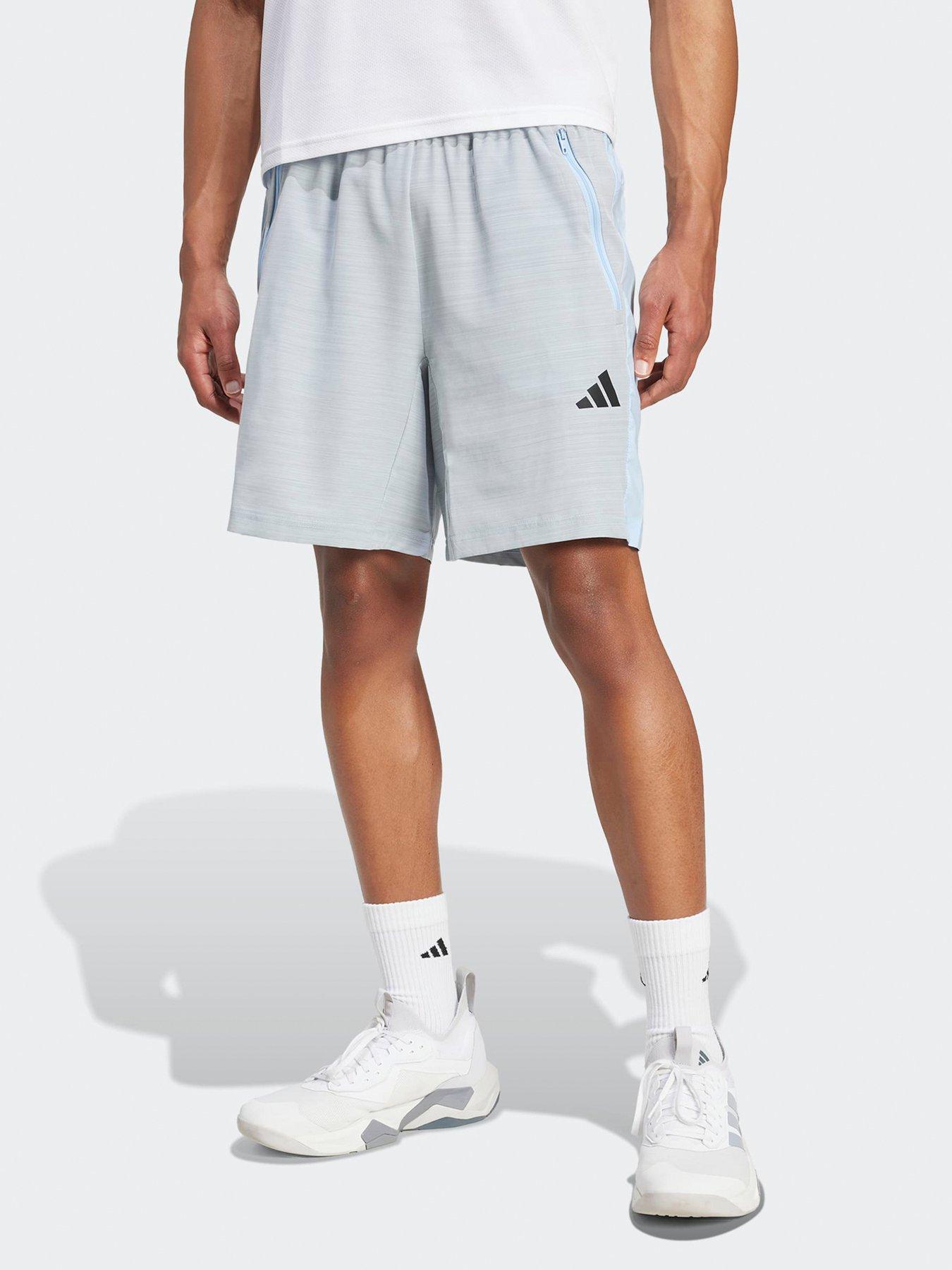 undefined Mens Training Essentials Woven Melange 7Inch Shorts - Blue