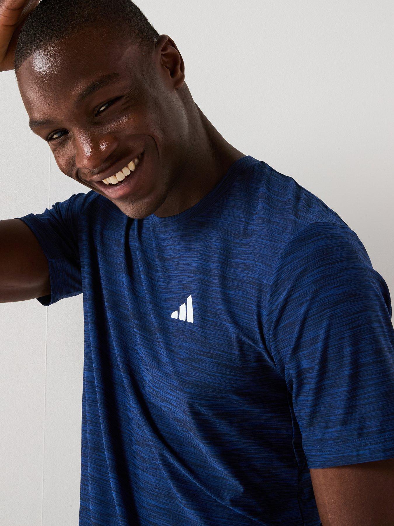 Image 4 of 6 of adidas Mens Training Essentials AEROREADY Stretch T-Shirt - Blue