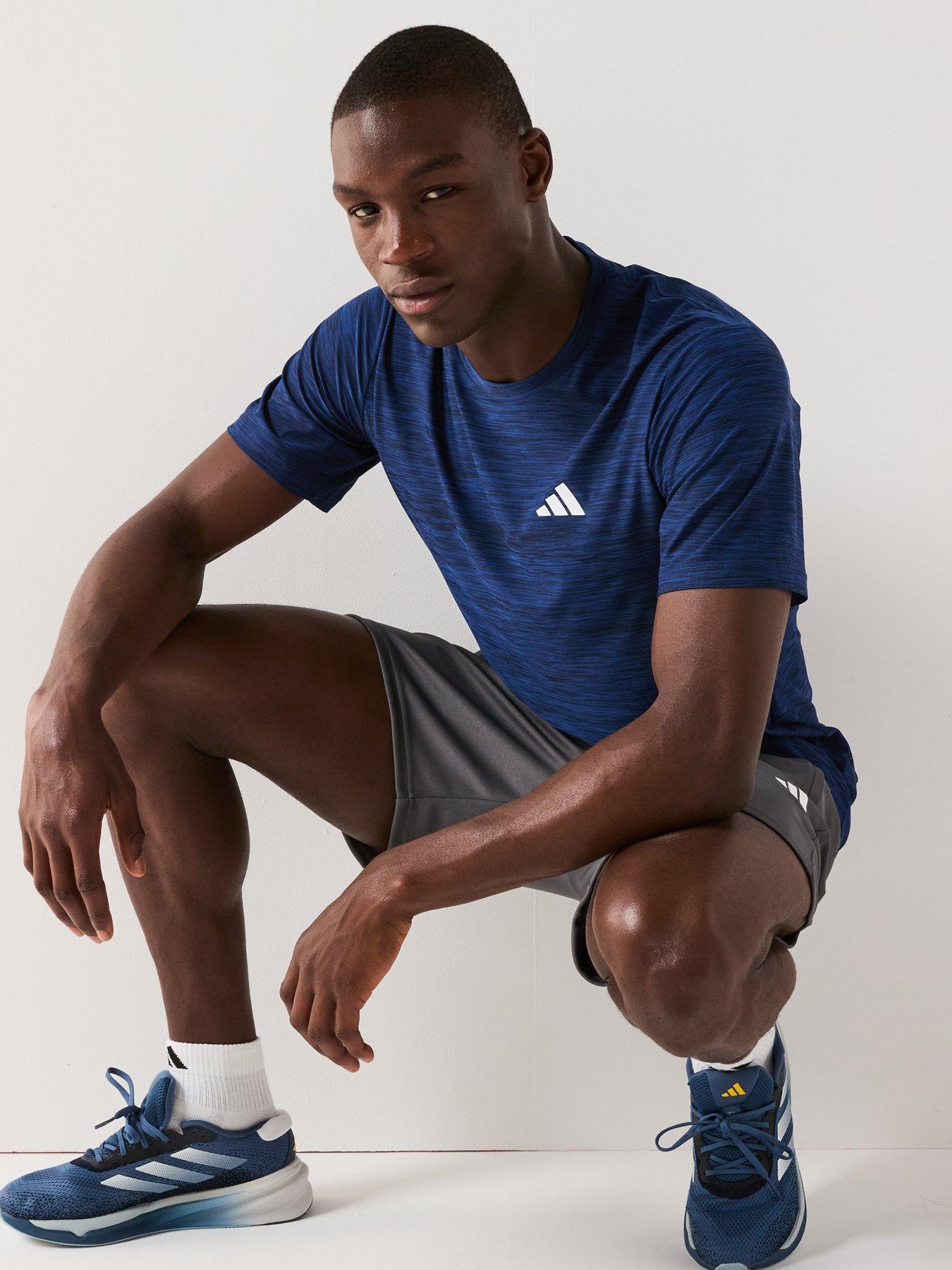 Image 5 of 6 of adidas Mens Training Essentials AEROREADY Stretch T-Shirt - Blue