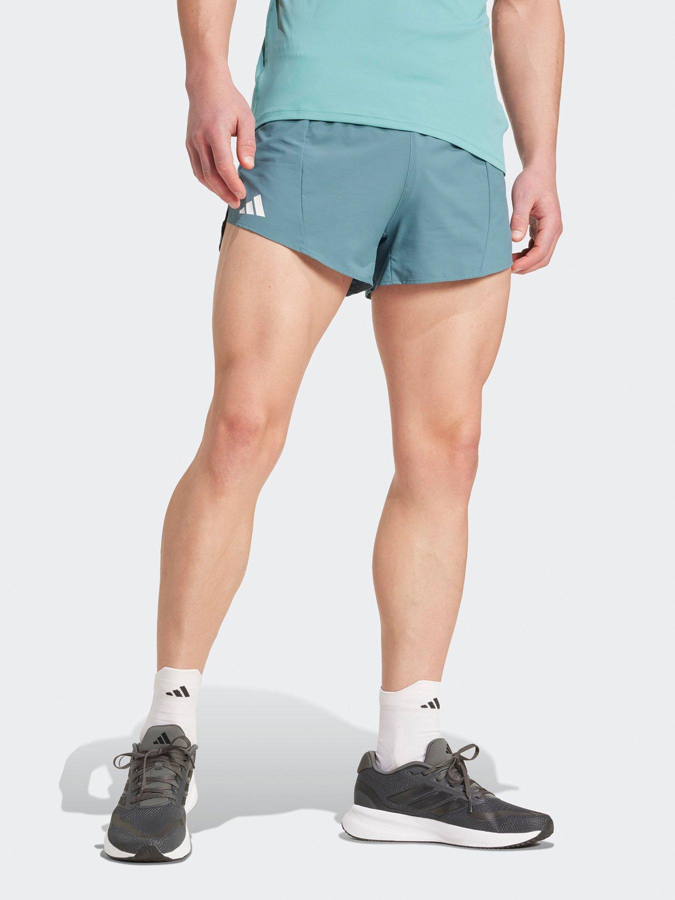 adidas Mens Running Adizero Shorts, Preloved Teal, Size Xl, Men