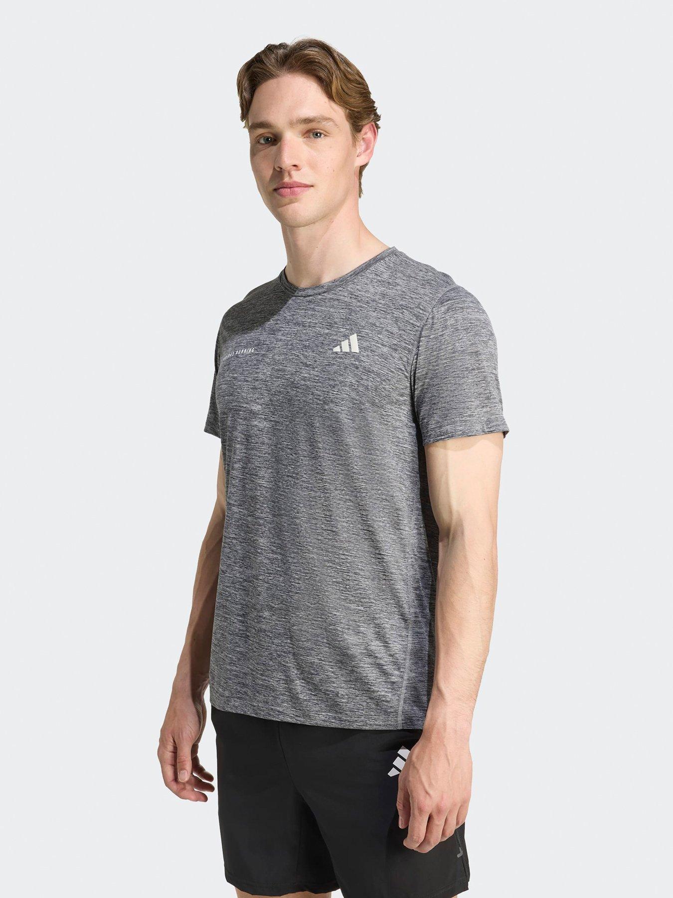 undefined Mens Running Own The Run Melange T-shirt - Black