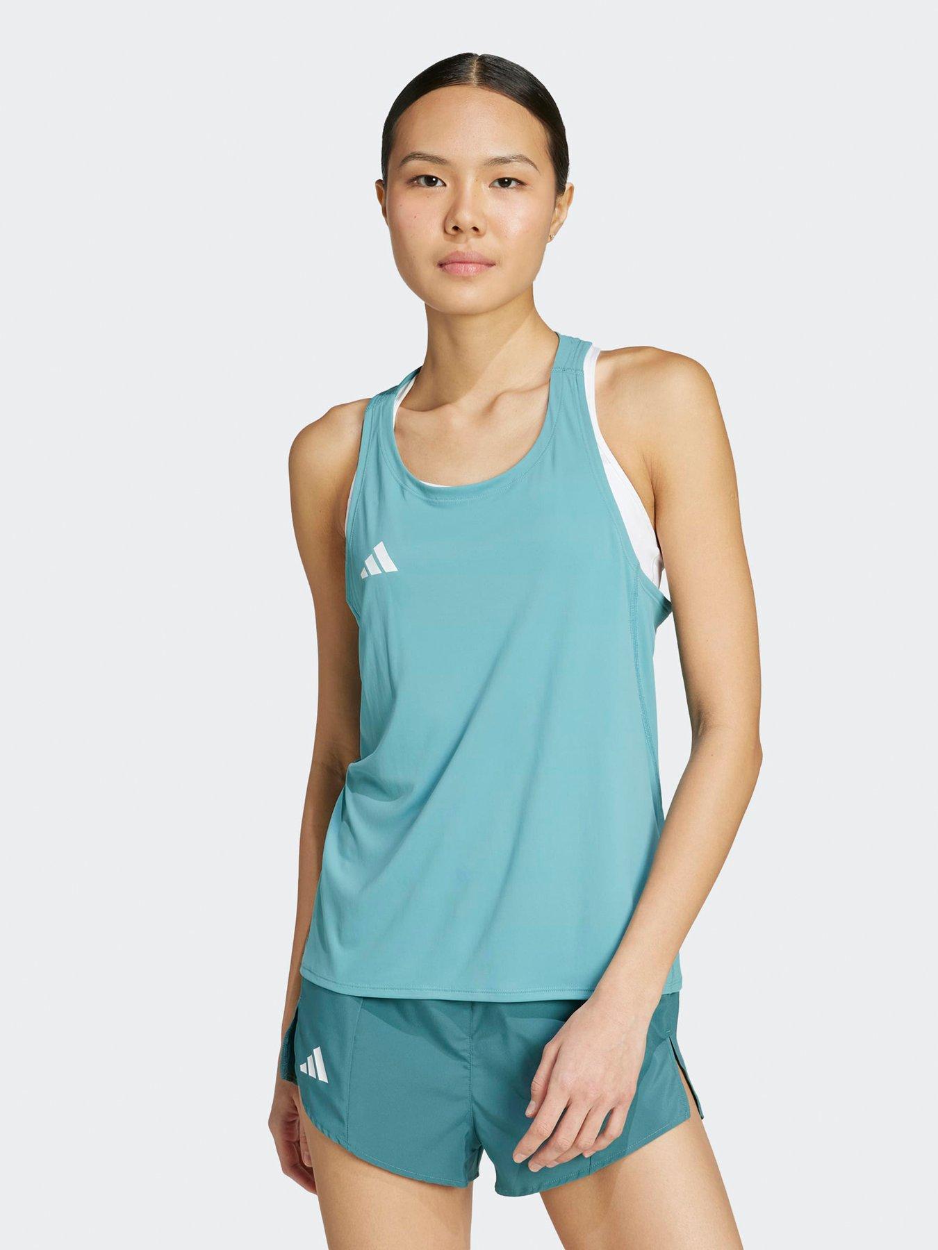 adidas Womens Running Adizero Tank - Green