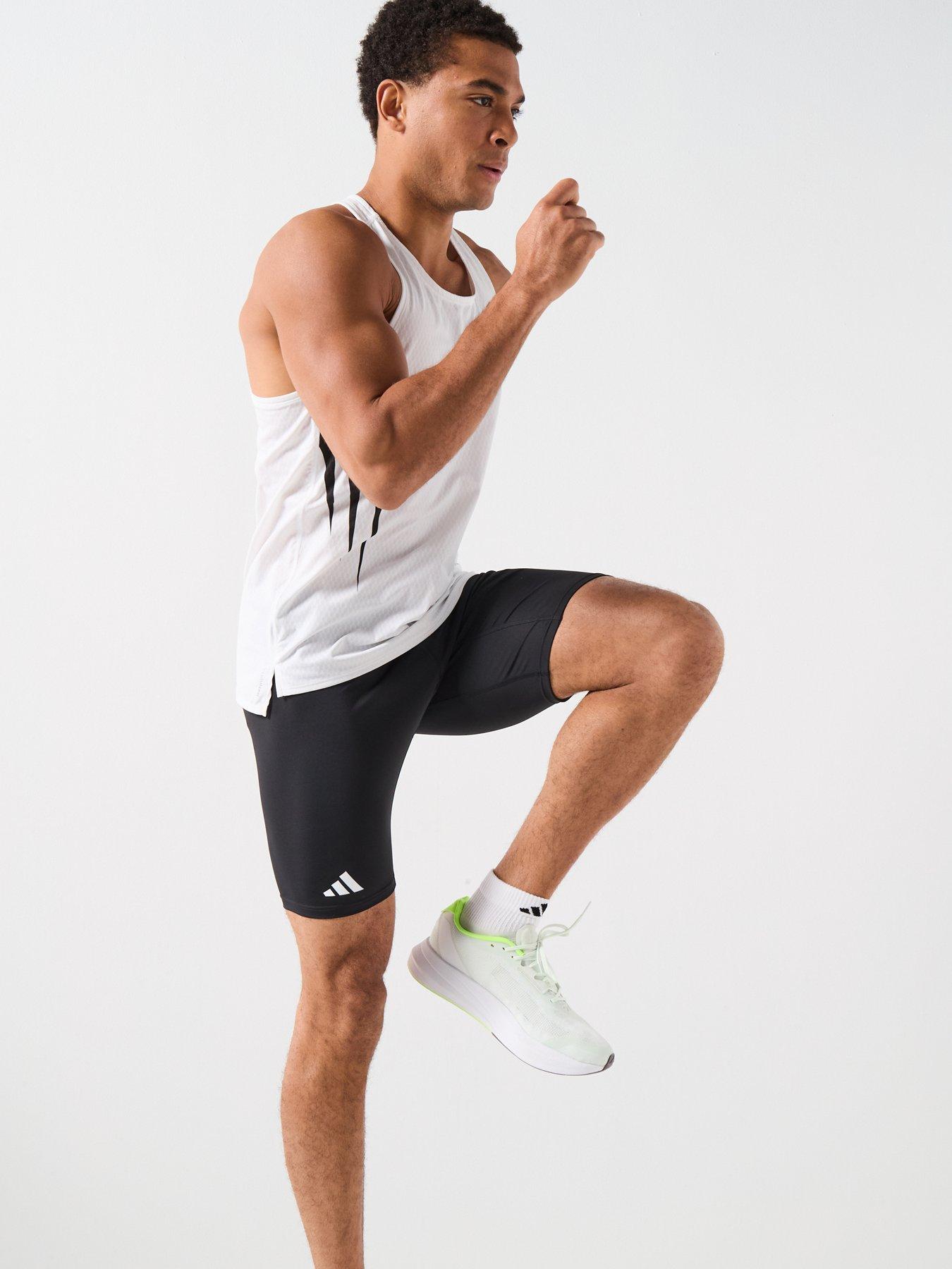 Image 3 of 6 of adidas Mens Running Adizero Shorts - Black