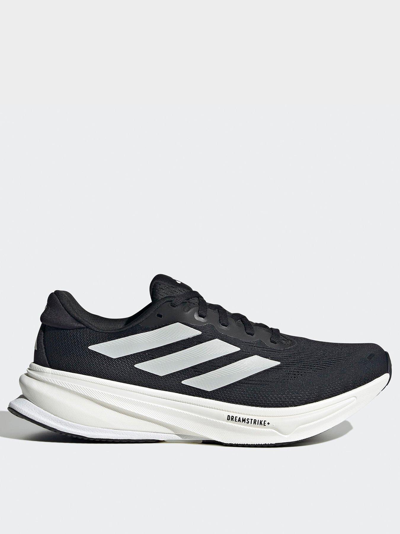 adidas Womens Running Supernova Rise 2 Trainers, Black/Zero Met/Crystal Whi, Size 3.5, Women