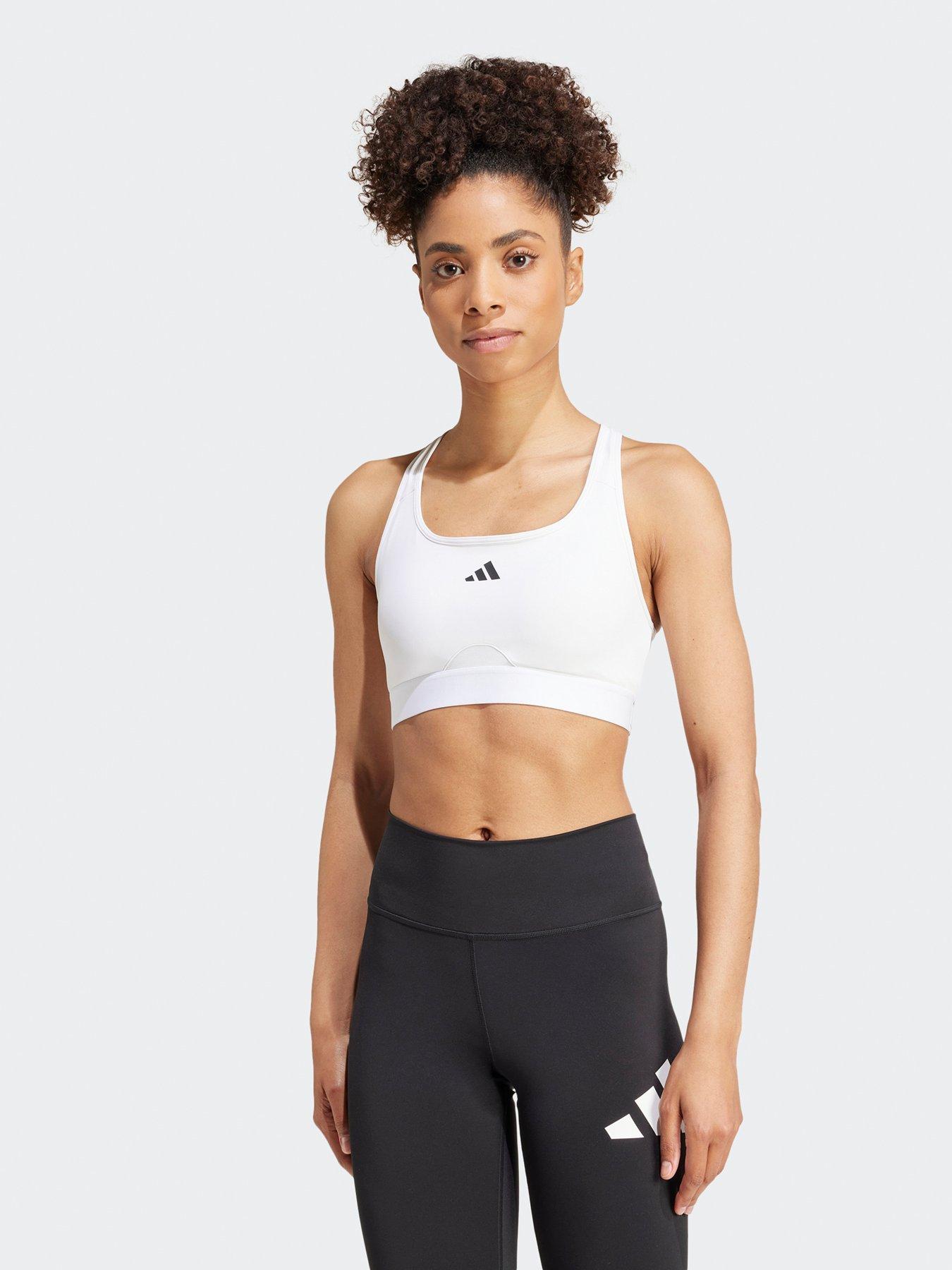 undefined Womens Training Light Support Sports Bra - White