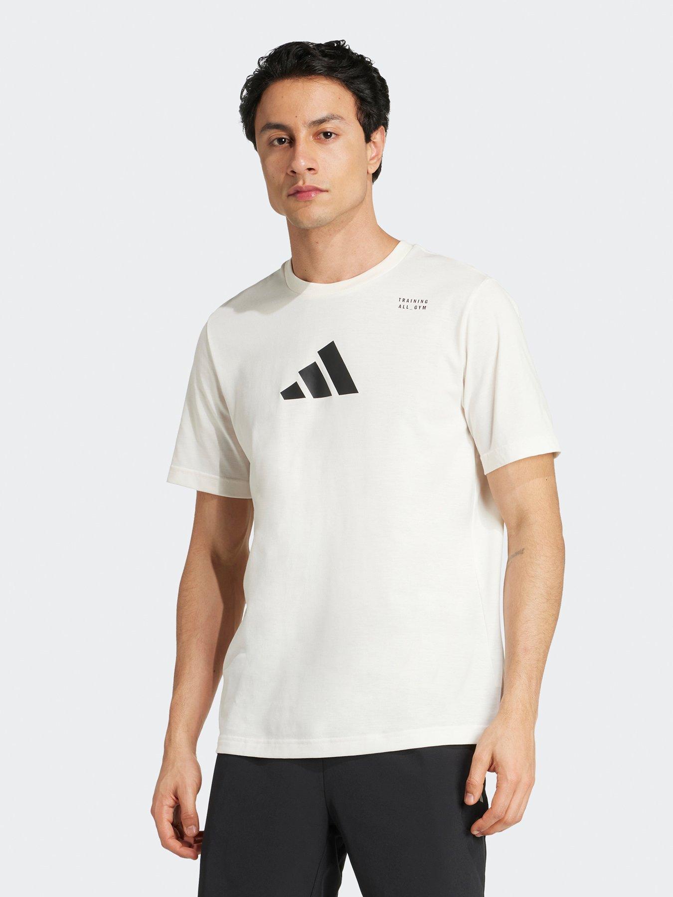 adidas Mens Training Graphic T-Shirt - White