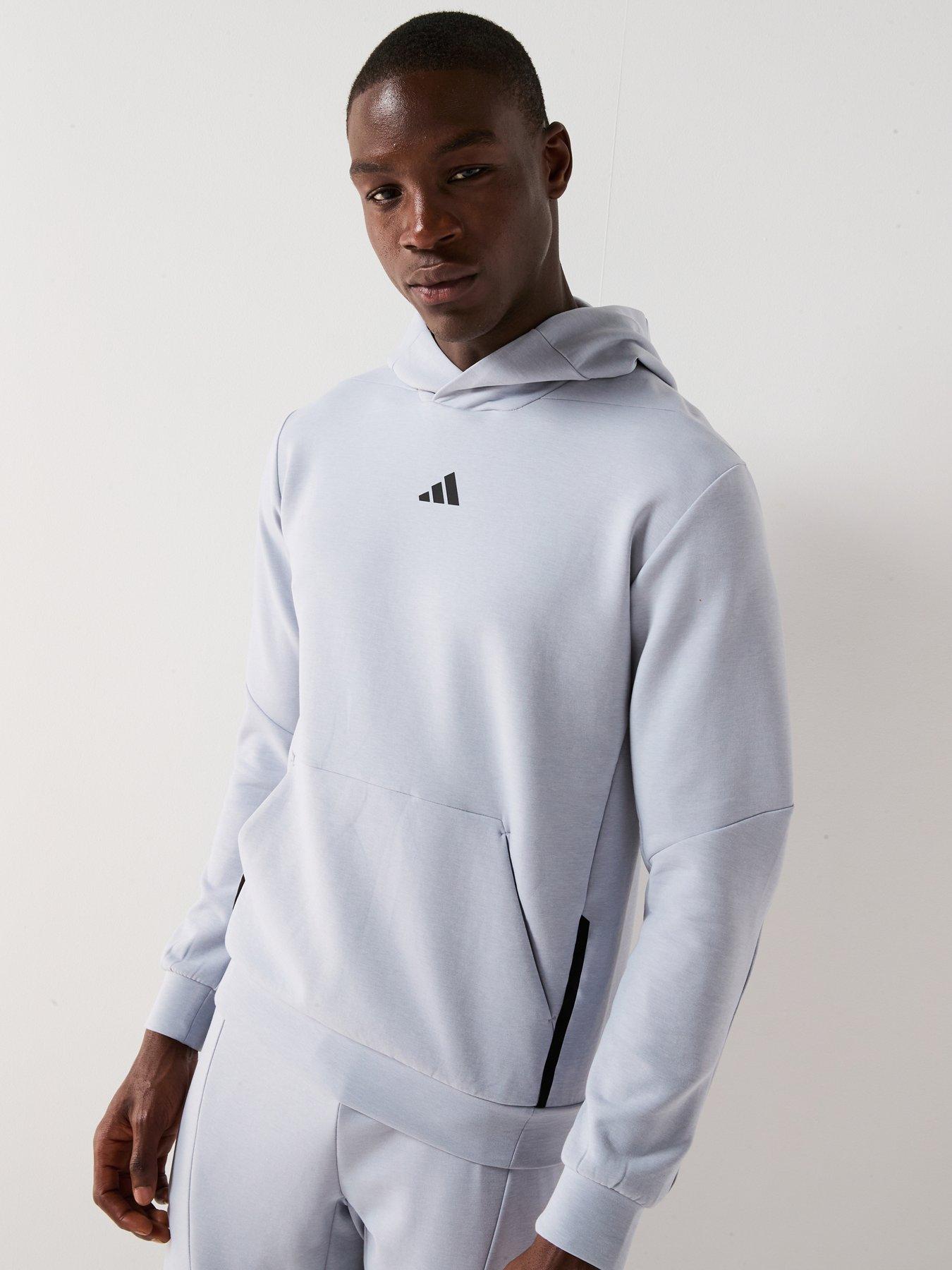 adidas Mens Training D4t Hoodie - Grey