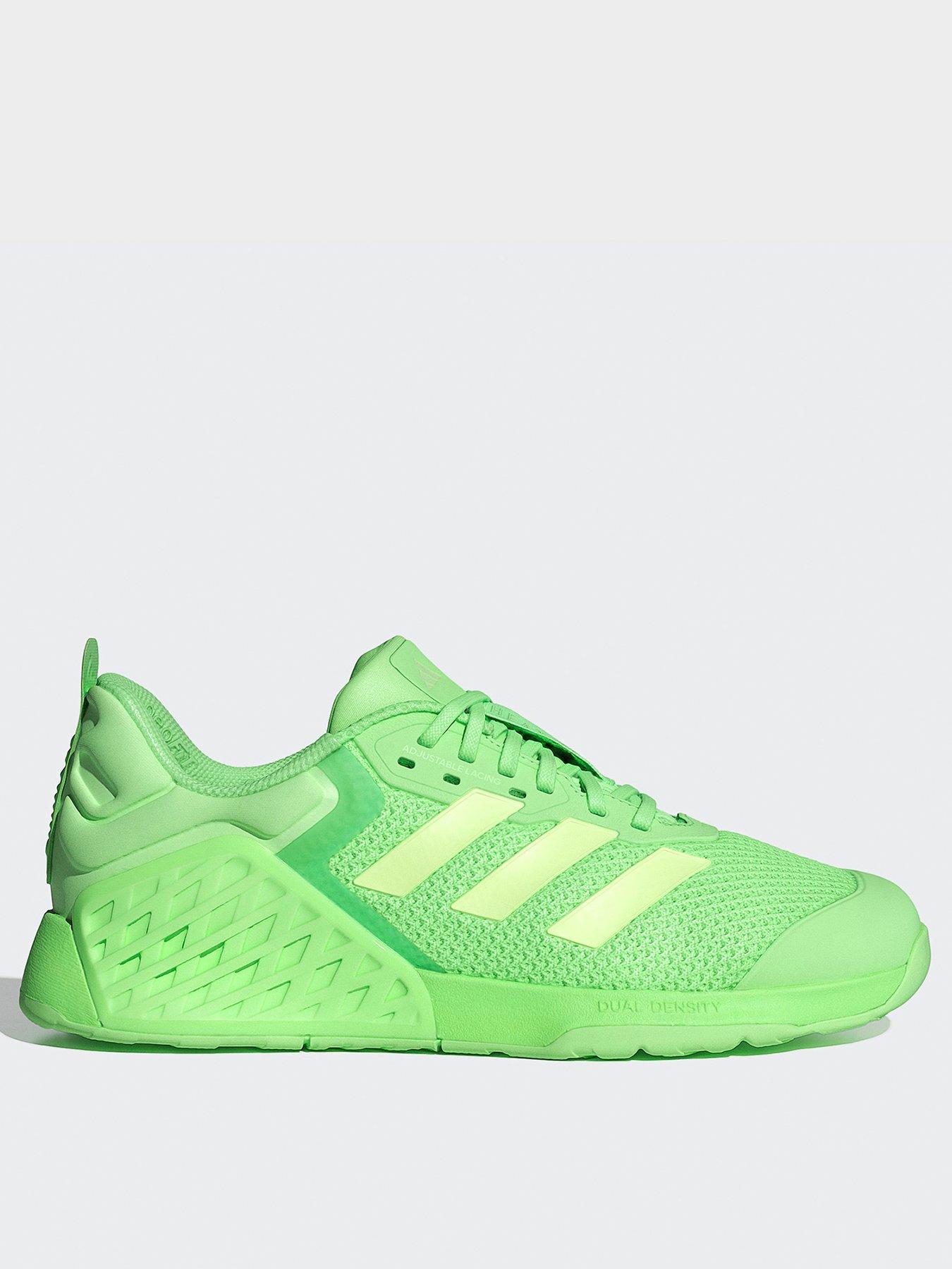 adidas Womens Training Dropset 3 Trainers, Lime/Semi Green Spark/Lime, Size 3.5, Women