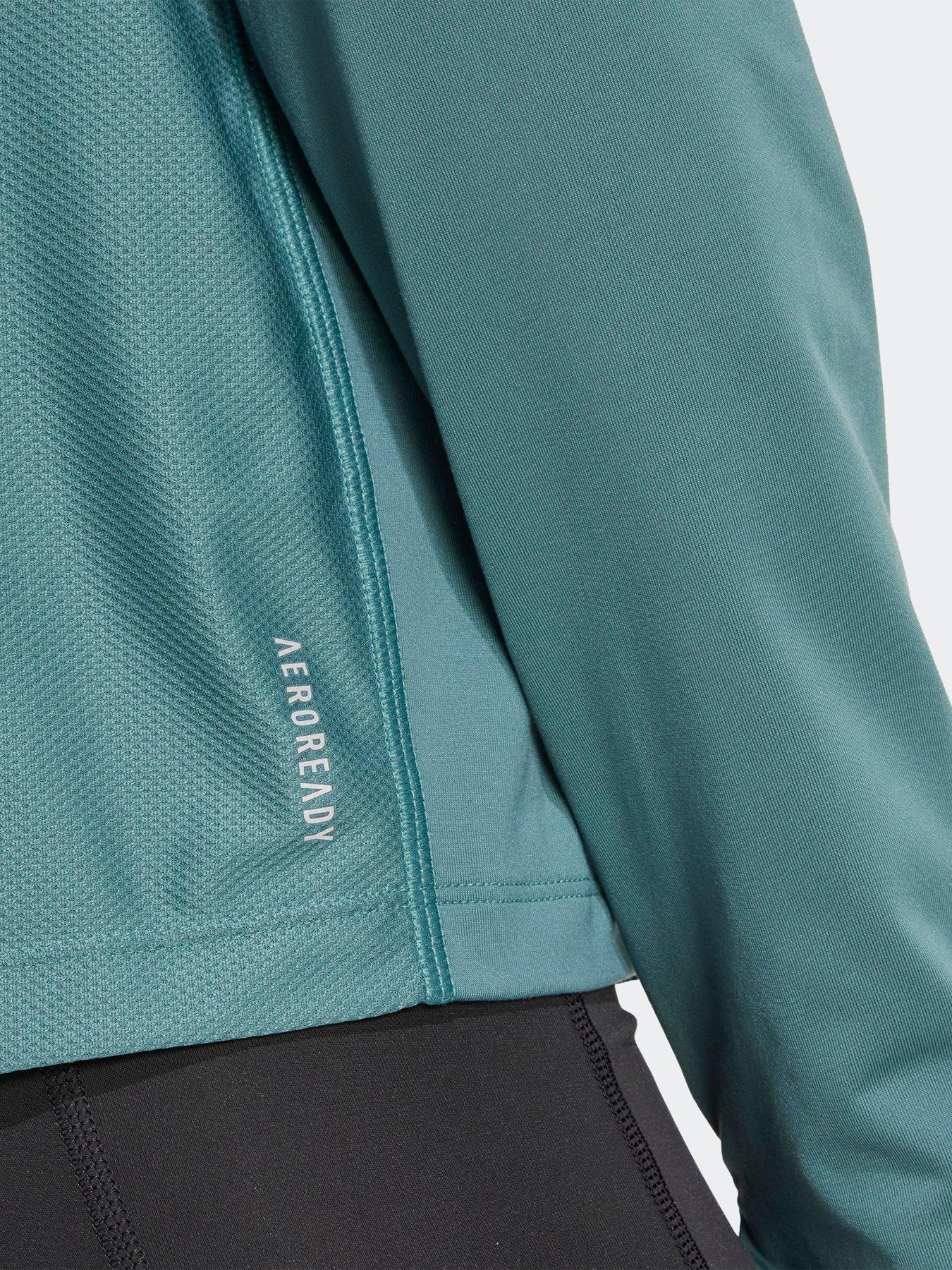 Image 5 of 5 of adidas Womens Running Own The Run 1/2 Zip Top - Green