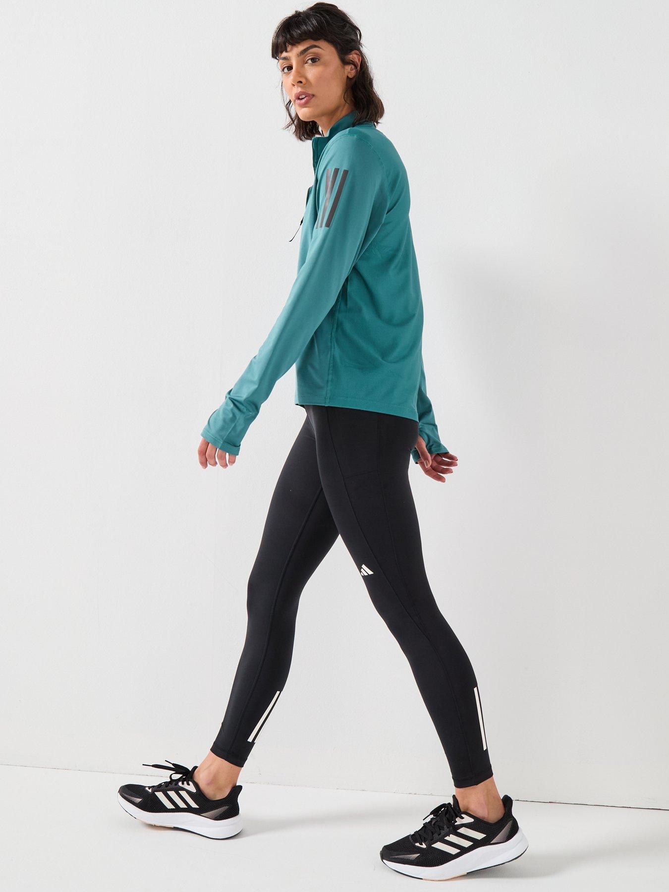 Image 6 of 6 of adidas Womens Running Own The Run 1/2 Zip Top - Green