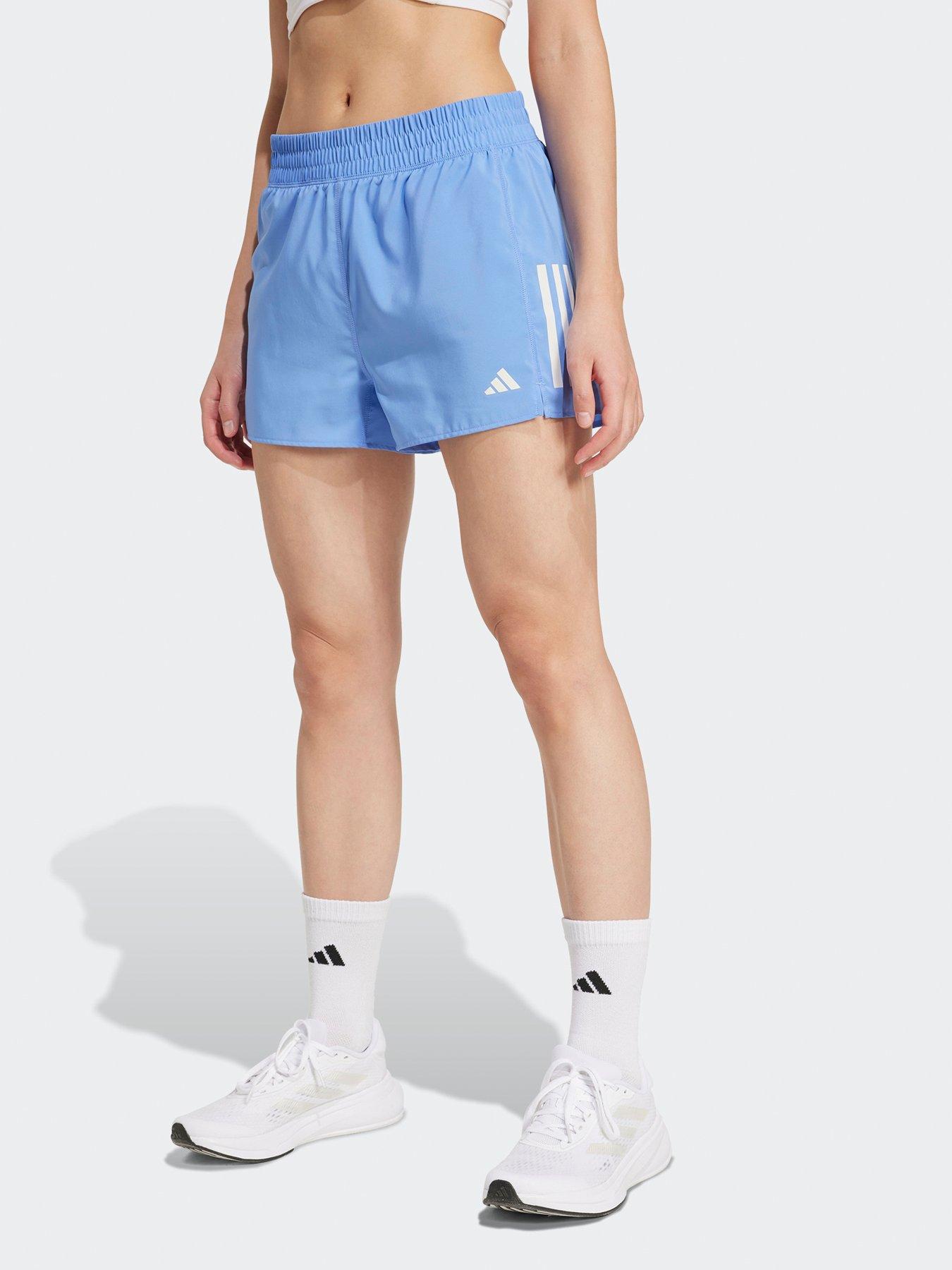 adidas Womens Running Own The Run 4Inch Shorts, Blue Fusion, Size Xl, Women