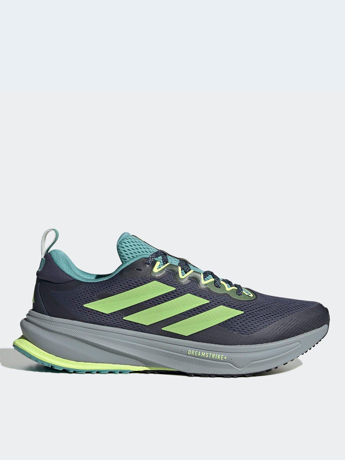 adidas Mens Running Supernova Rise All Terrain Trainers, Shadow Navy/Yellow/Mint Ton, Size 10, Men