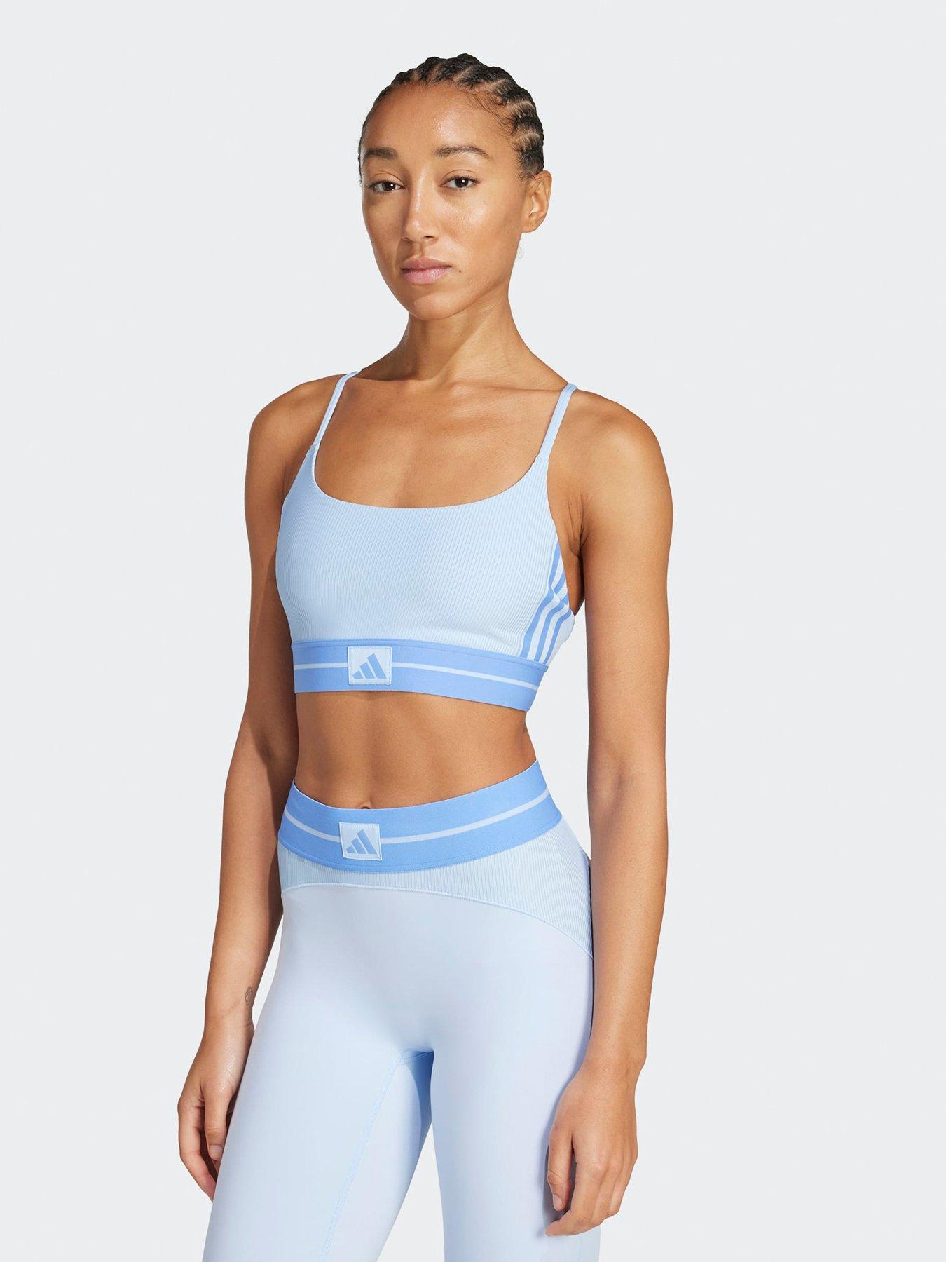 undefined Womens Training Hyperglam Rib Bralett - Blue