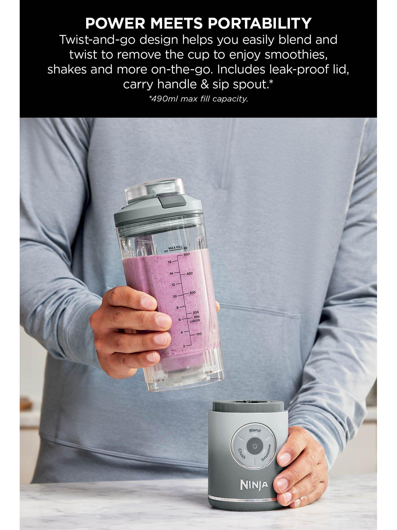 Image 3 of 7 of NINJA Blast Cordless Portable Blender - Silver