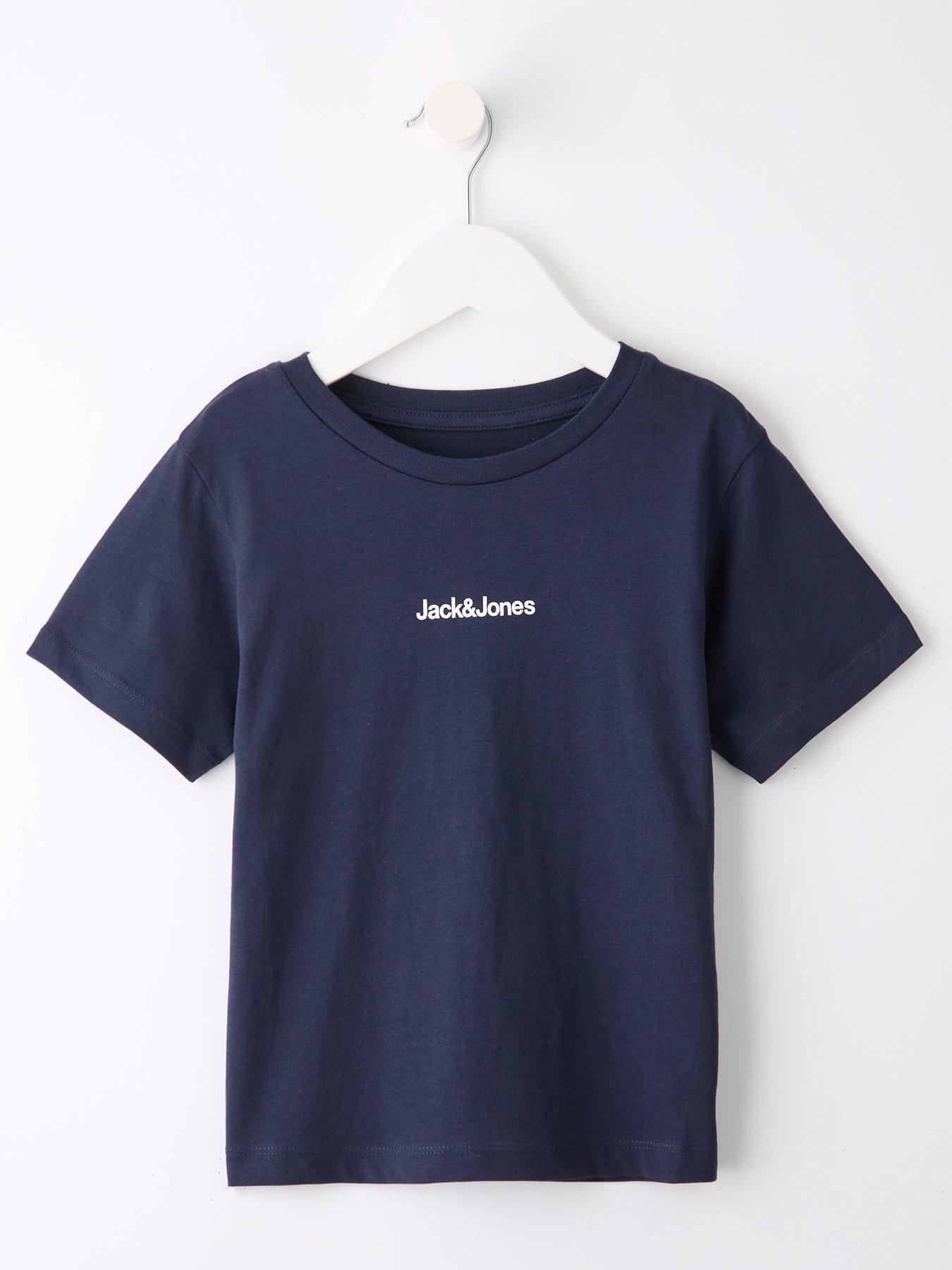 undefined Younger Boys Mountain Back Print Short Sleeve T-shirt - Navy