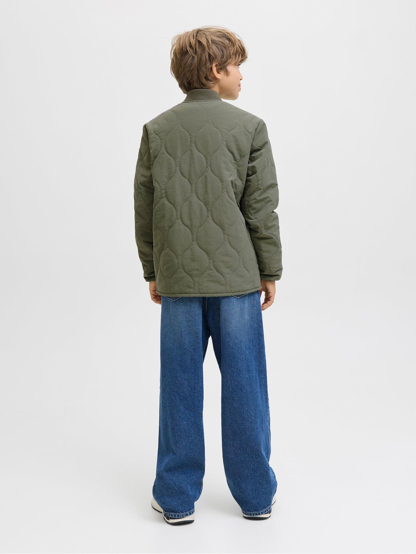 Image 2 of 6 of Jack & Jones Junior Boys Hero Liner Jacket &nbsp;- Khaki