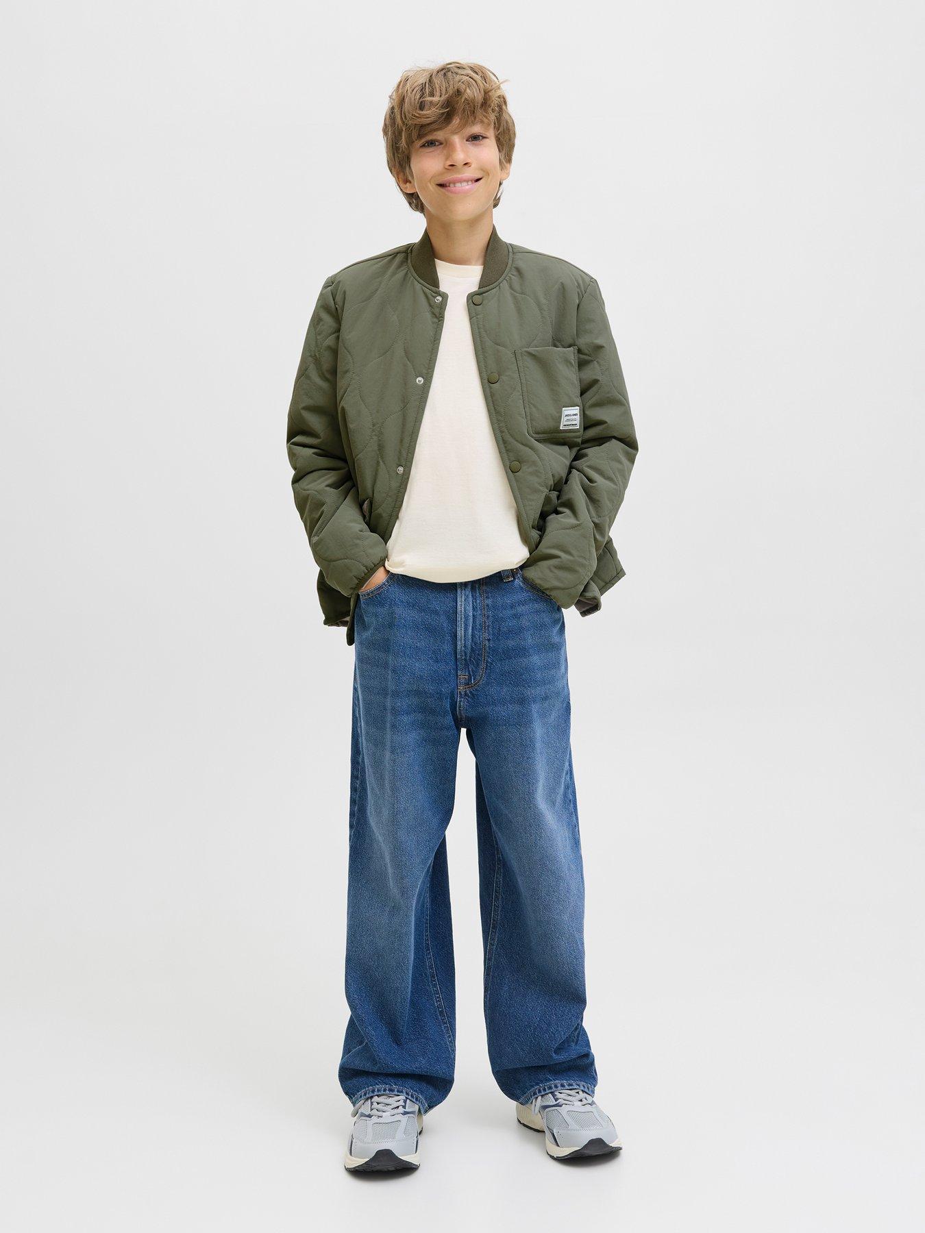 Image 3 of 6 of Jack & Jones Junior Boys Hero Liner Jacket &nbsp;- Khaki