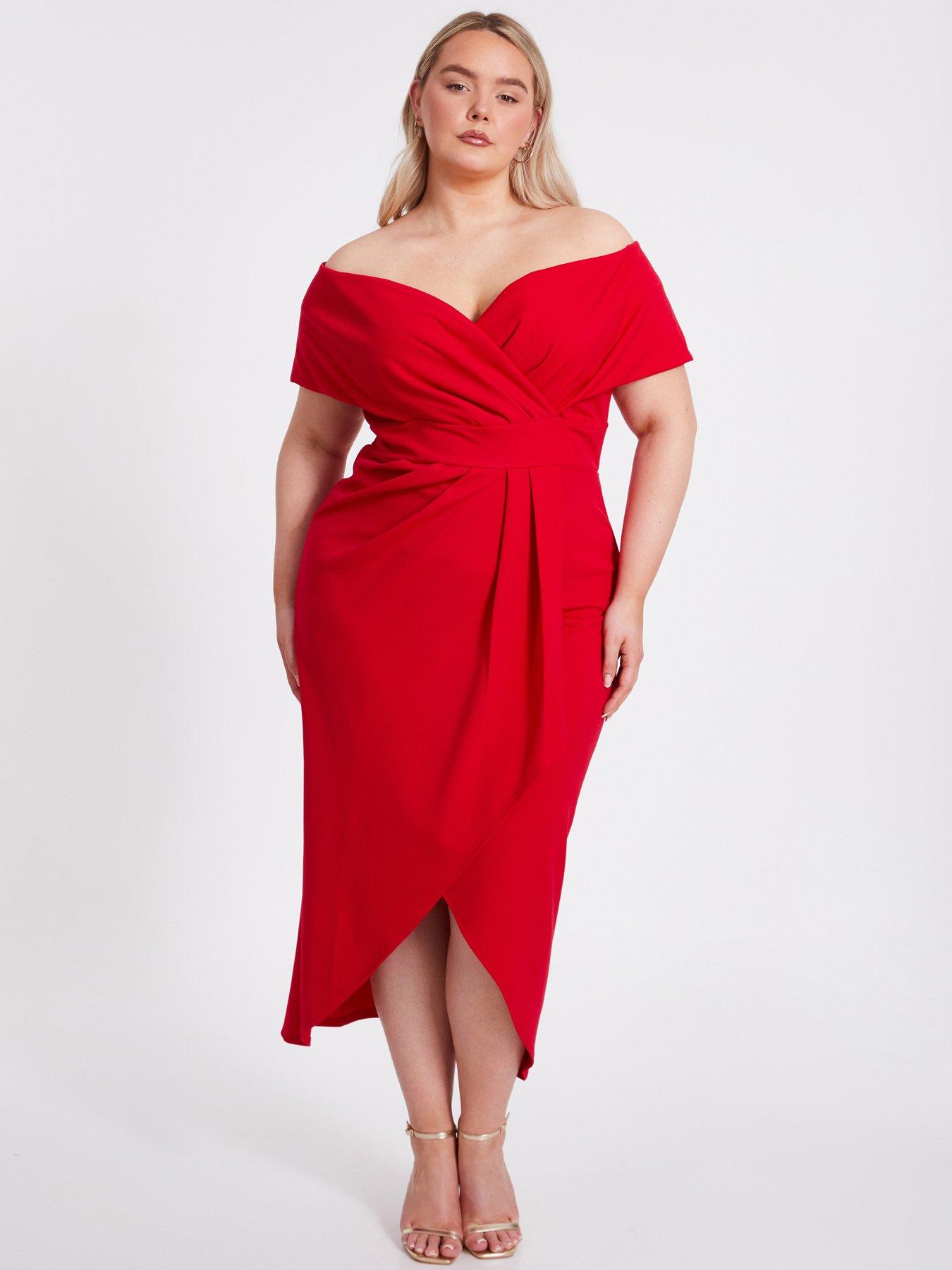 long red sequin dress strapless Off the Shoulder Red Sequin Tiered Mermaid Long Prom Dress – FancyVestido