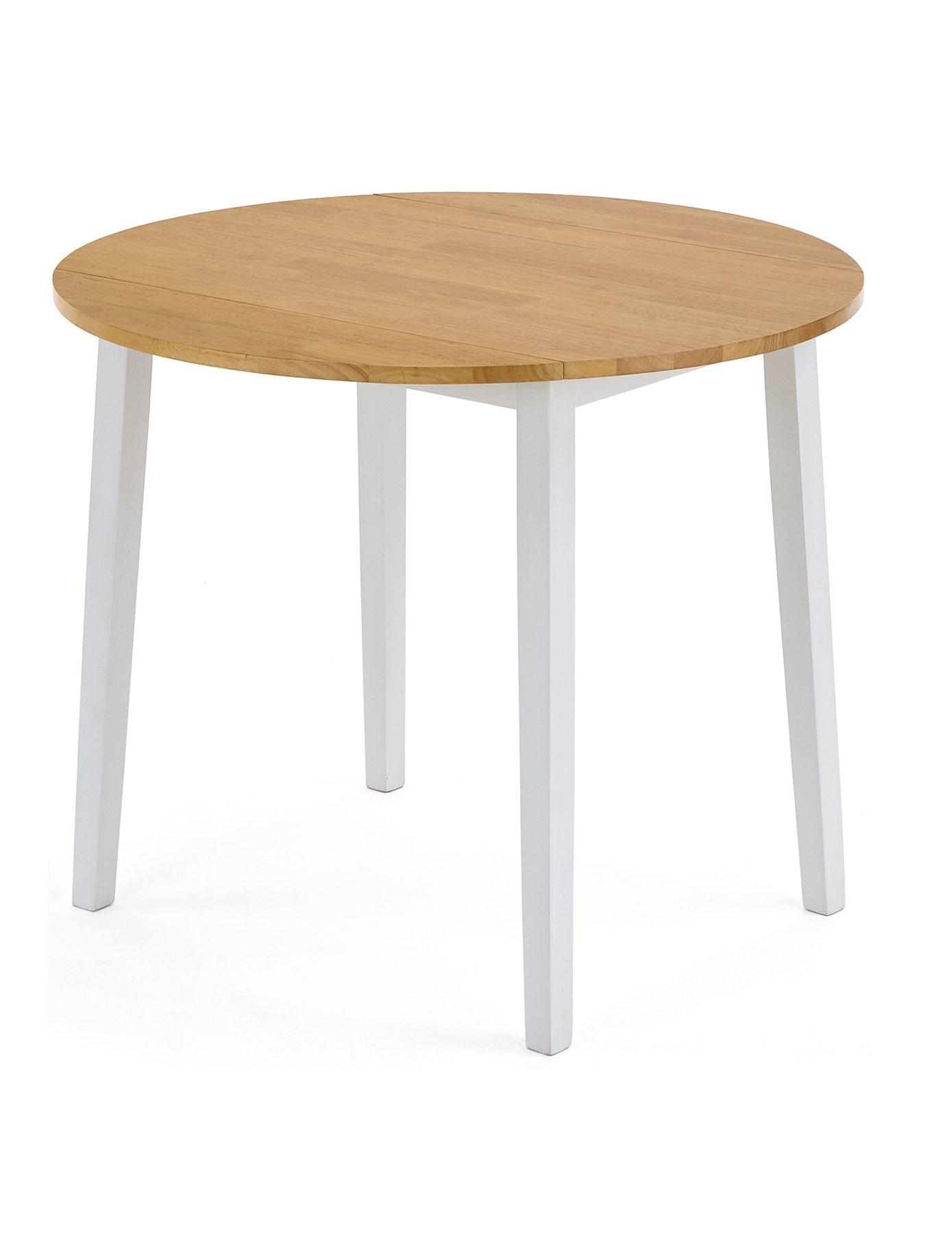 Image 3 of 7 of Very Home Michigan Drop Leaf Round Dining Table &amp; 4 Michigan Chairs - FSC&reg;&nbsp;Certified