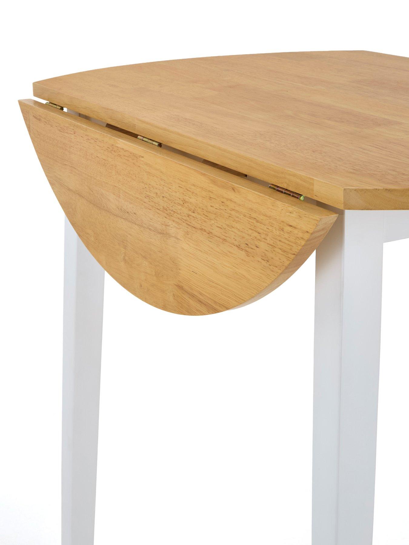 Image 5 of 7 of Very Home Michigan Drop Leaf Round Dining Table &amp; 4 Michigan Chairs - FSC&reg;&nbsp;Certified