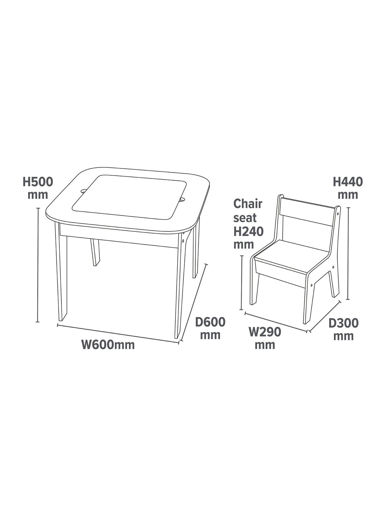 Image 7 of 7 of Liberty House Kids 4-in-1 Play Table and Two Chairs Set