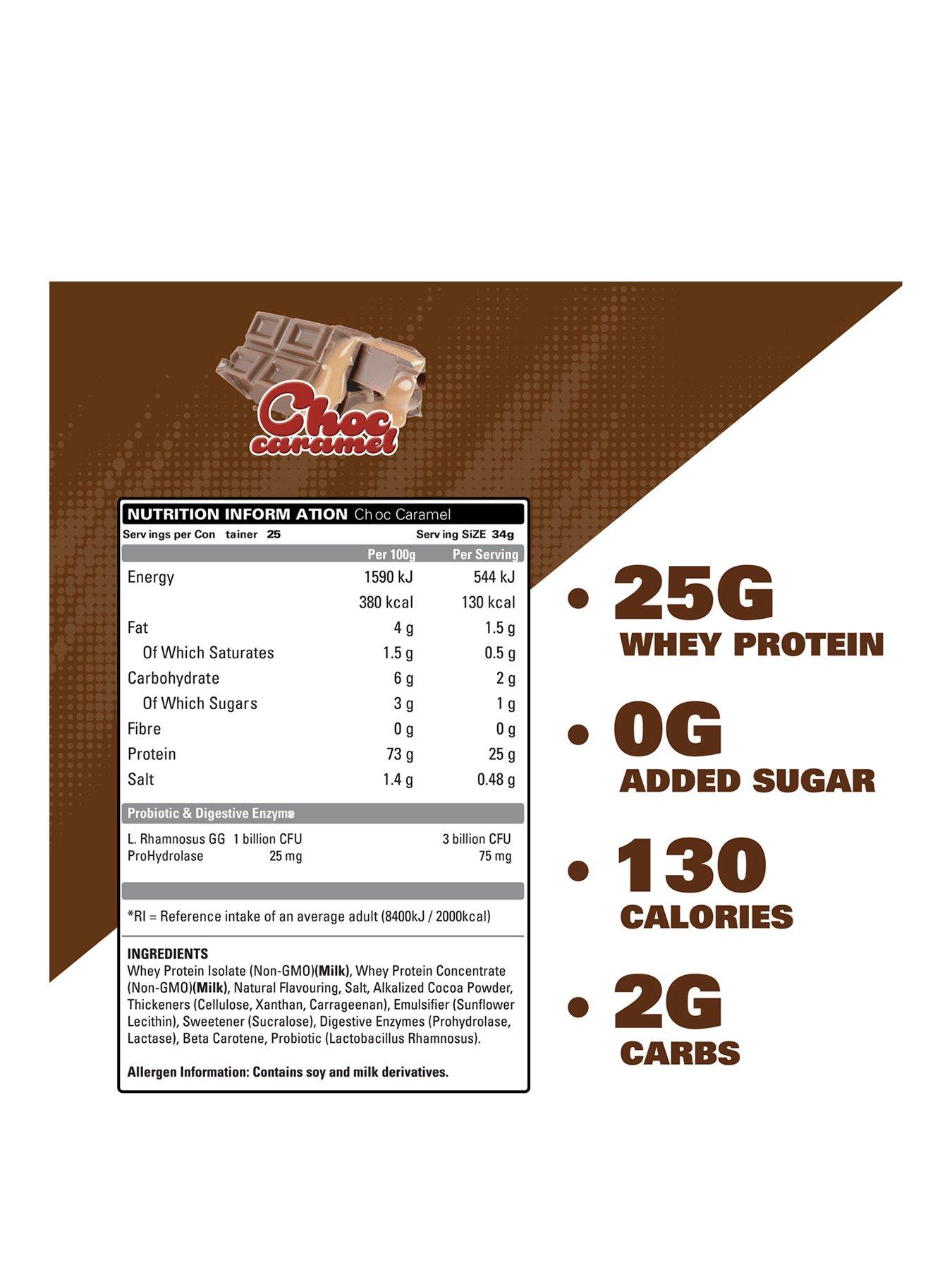Image 2 of 5 of EHP Labs OxyWhey Lean Wellness Protein Chocolate Caramello 2lb