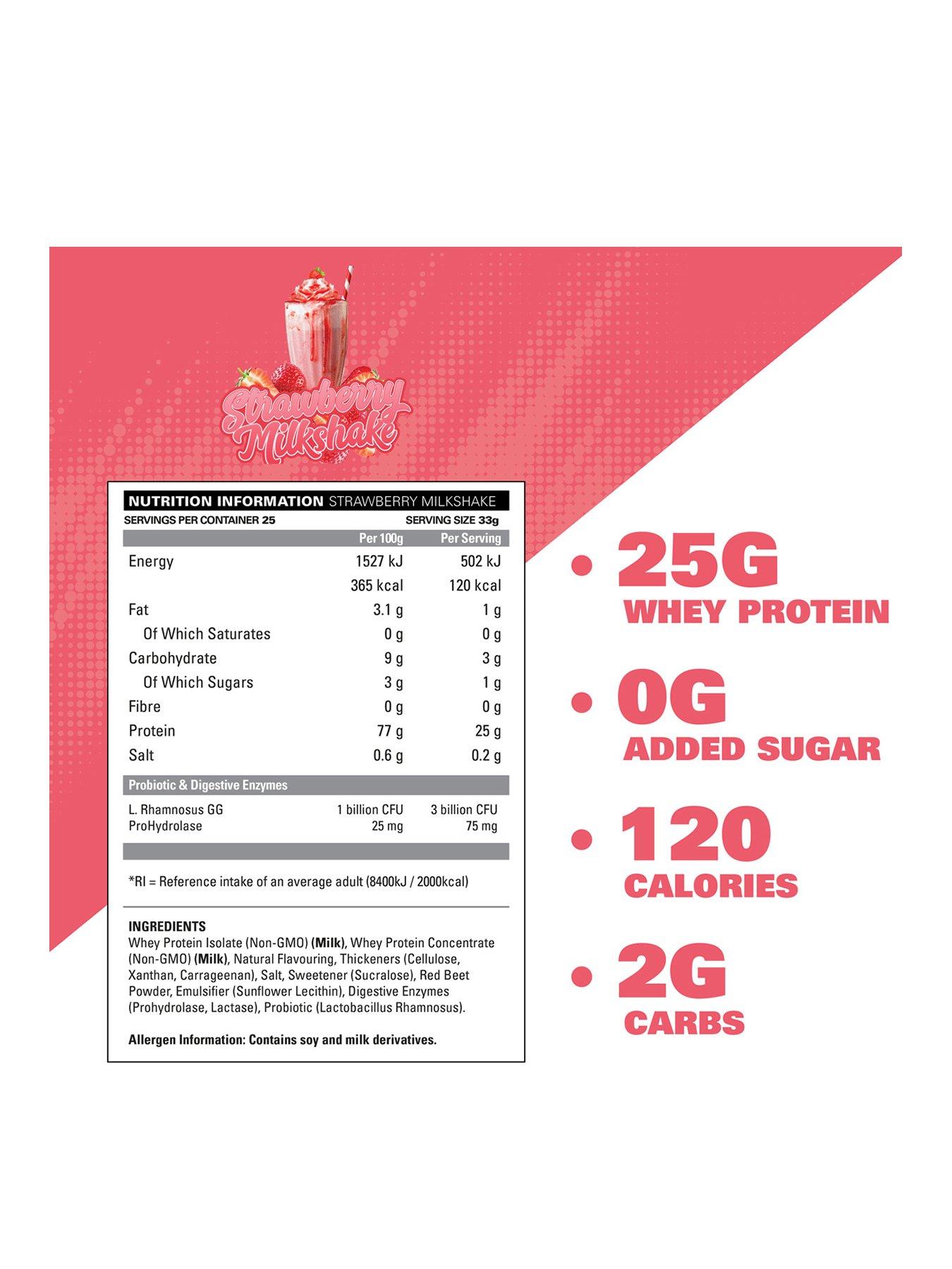 Image 2 of 5 of EHP Labs OxyWhey Lean Wellness Protein Strawberry Milk 2lb