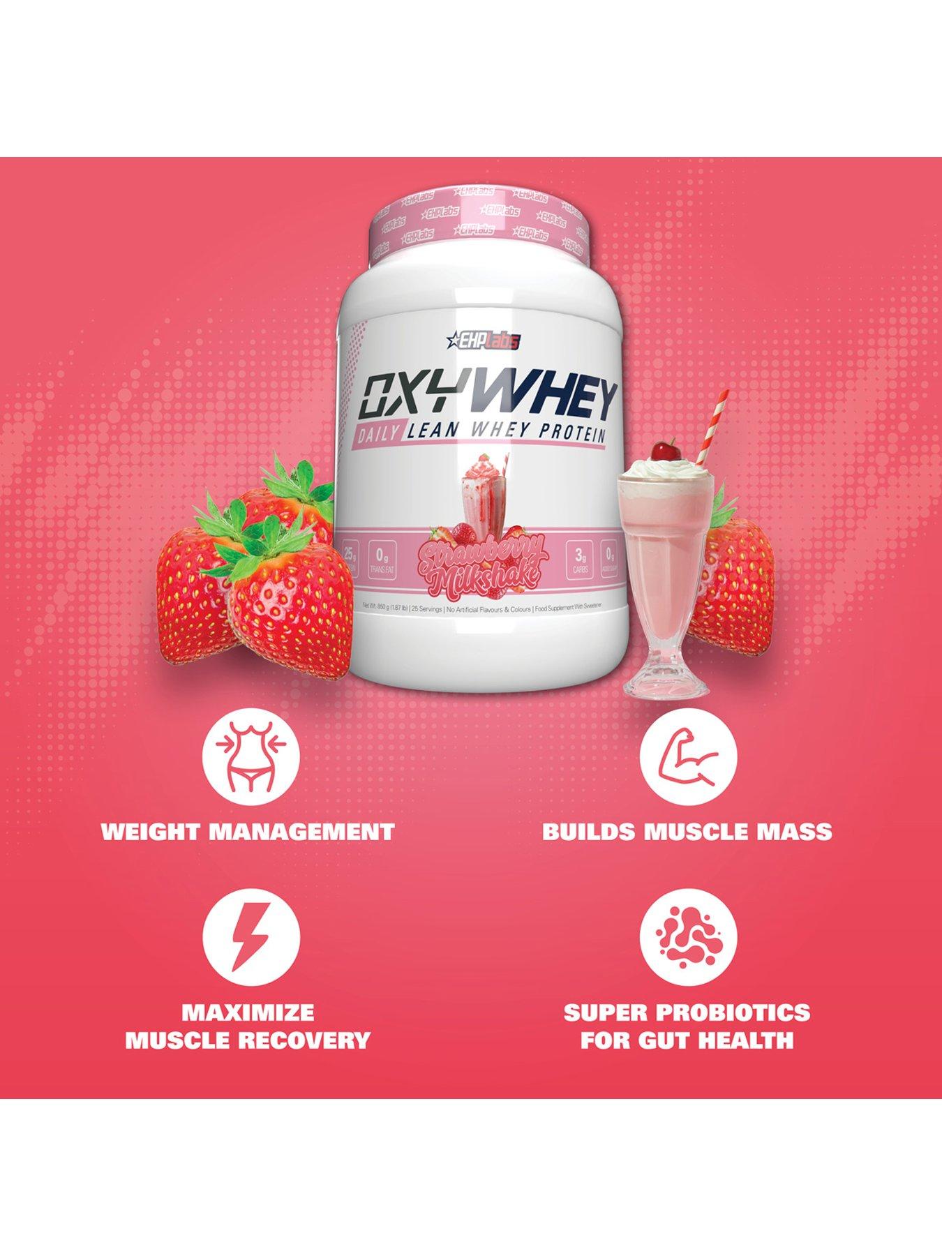 Image 5 of 5 of EHP Labs OxyWhey Lean Wellness Protein Strawberry Milk 2lb