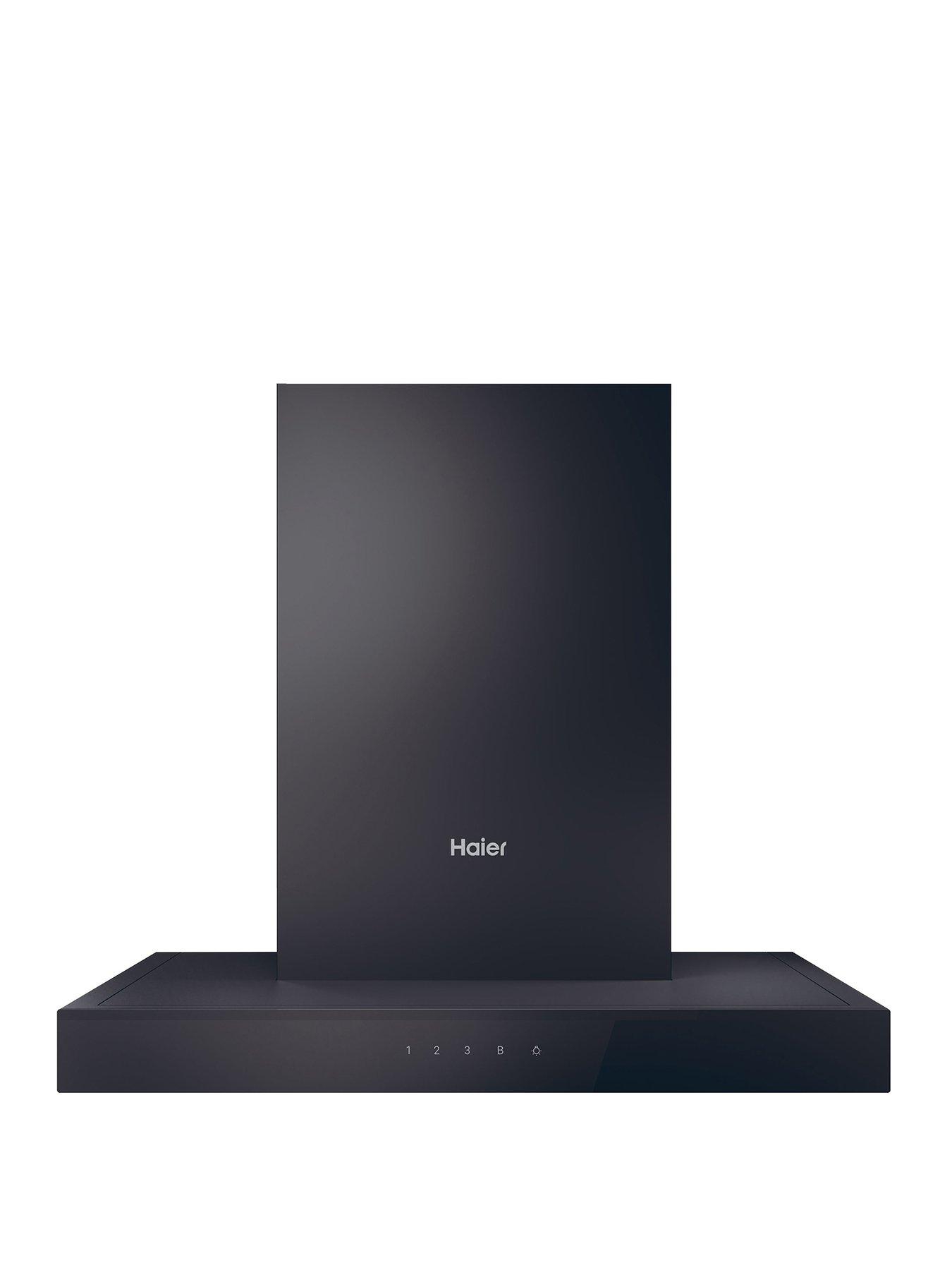 Haier I-Clean Series 4 HATS6CBS4B 60cm Chimney Cooker Hood, Black