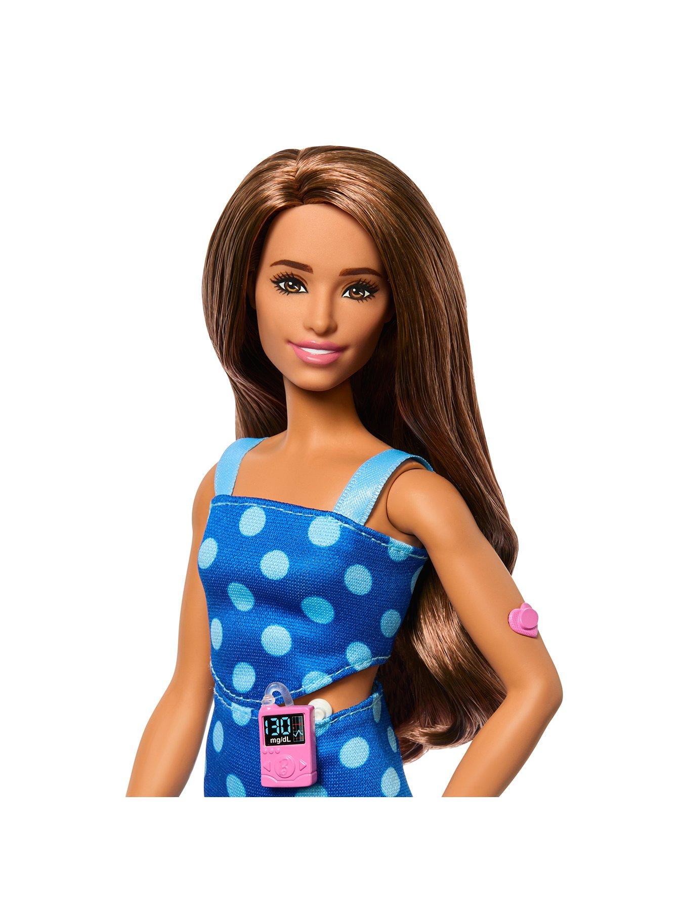 Image 4 of 7 of Barbie Fashionistas Doll With Type 1 Diabetes in Polka Dot Outfit