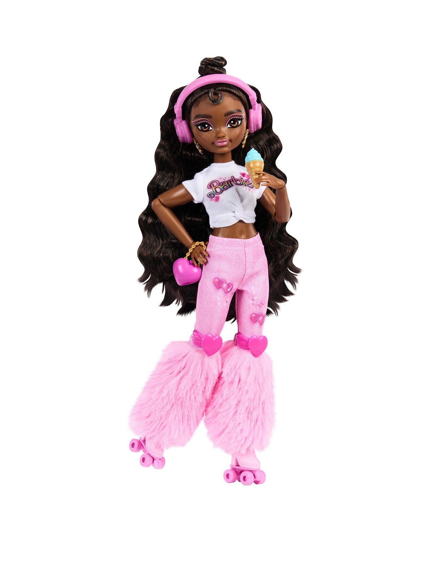 undefined Dream Besties Barbie 'Brooklyn' Roller Skating Fashion Doll with 9 Music & Video Themed Accessories