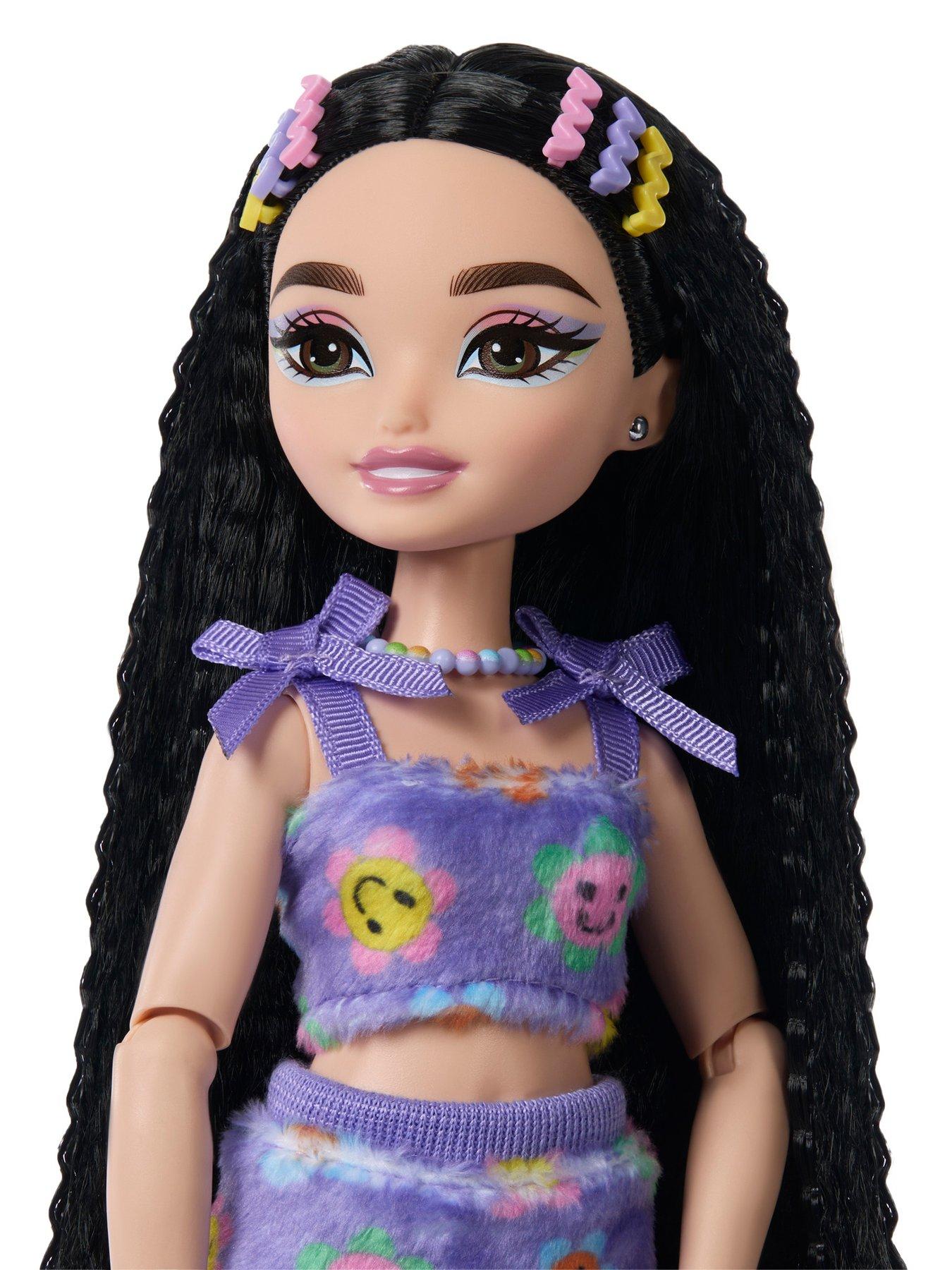 Image 3 of 5 of Dream Besties Barbie Renee Roller Skating Fashion Doll with 12 Video & Food Themed Accessories