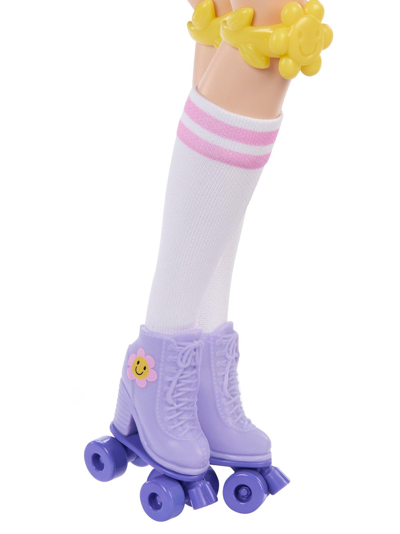 Image 4 of 5 of Dream Besties Barbie Renee Roller Skating Fashion Doll with 12 Video & Food Themed Accessories