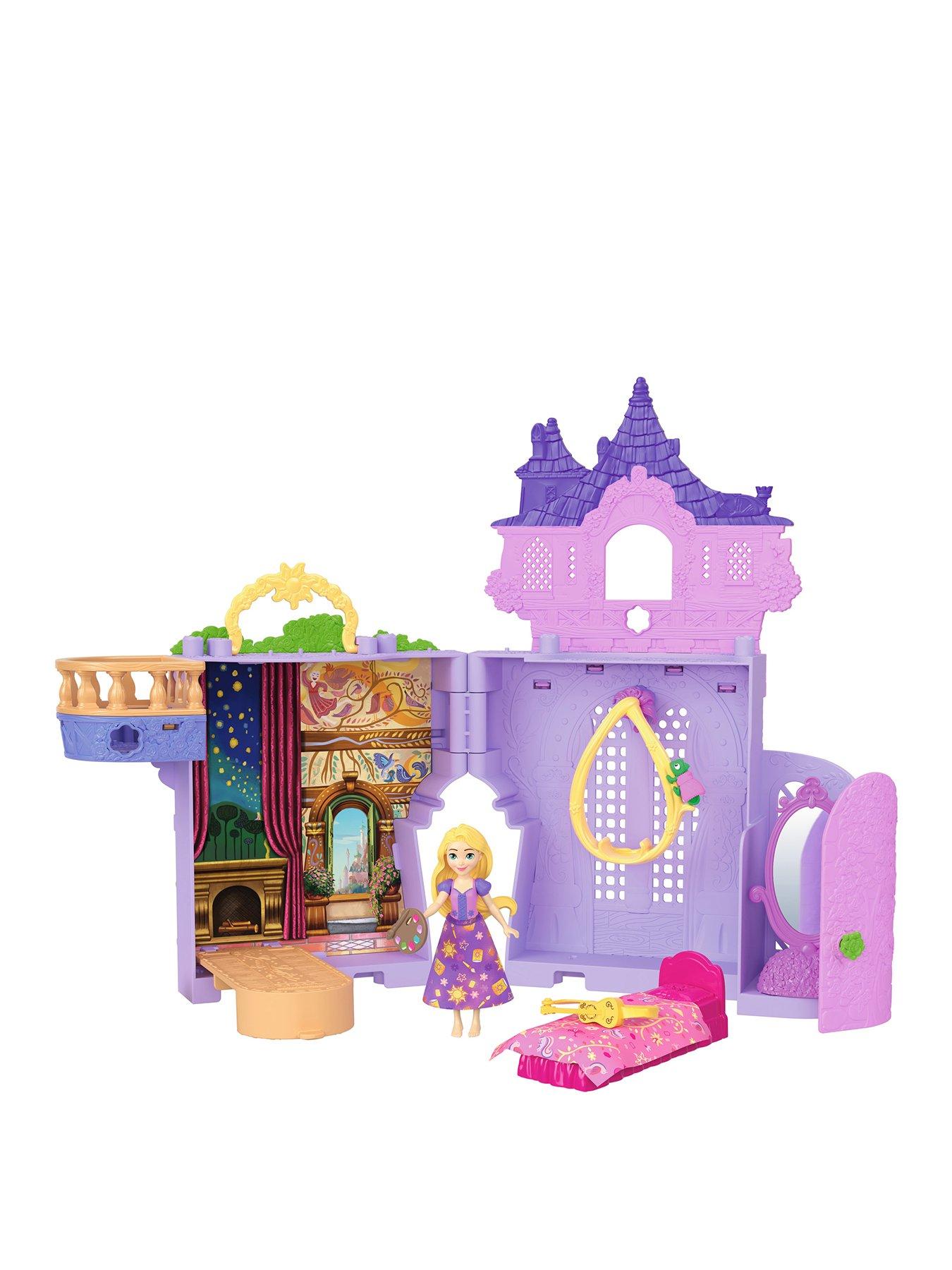 undefined Rapunzel Storytime Stackers Doll House, Small Doll, Pascal Figure  &  7 Accessories