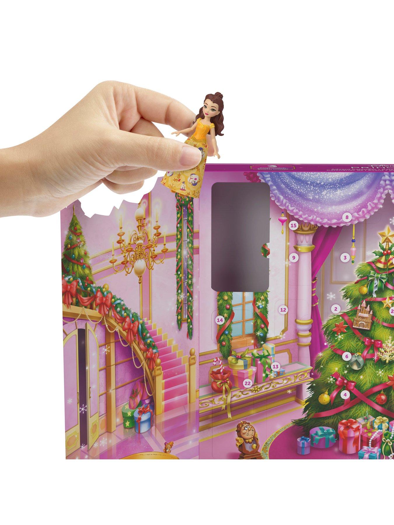 Image 4 of 7 of Disney Princess Disney Princess Advent Calendar with 24 Days of Gifts, Including 3 Small Dolls, 3 Friends &amp; 22 Accy