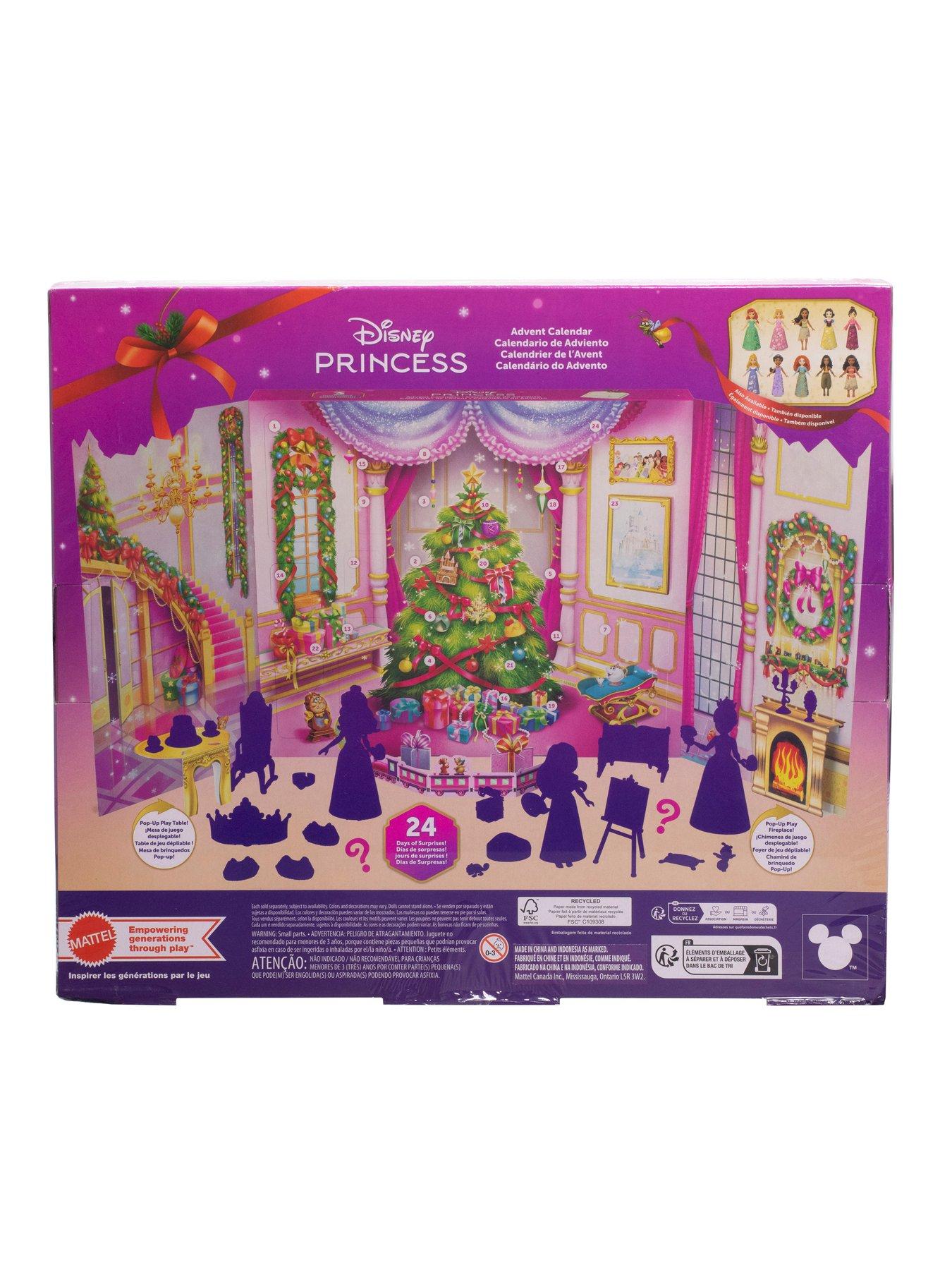 Image 7 of 7 of Disney Princess Disney Princess Advent Calendar with 24 Days of Gifts, Including 3 Small Dolls, 3 Friends &amp; 22 Accy