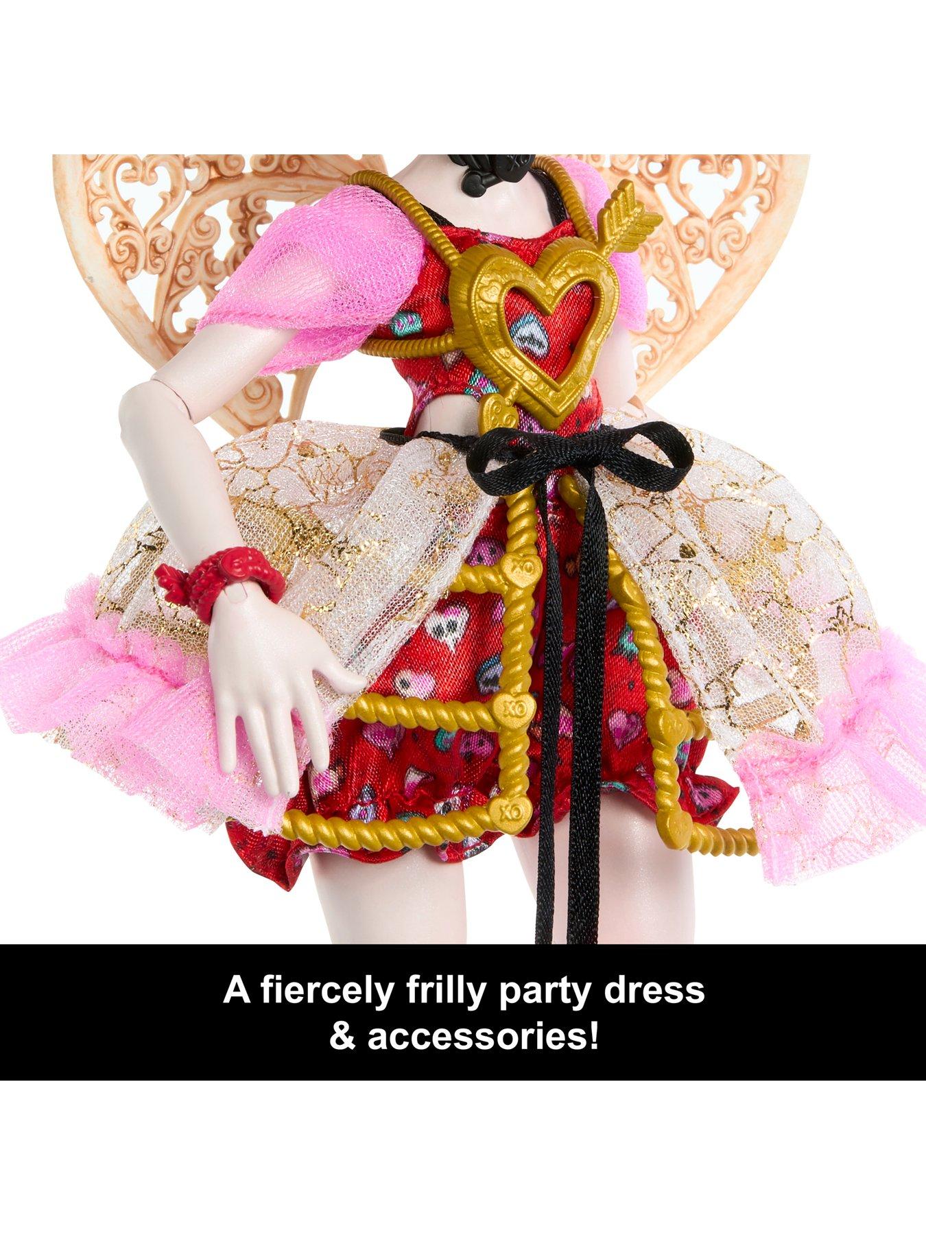 Image 4 of 8 of Monster High Scary Sweet Birthday Cupid Asteria Doll in Party Dress with Balloon &amp; Gift