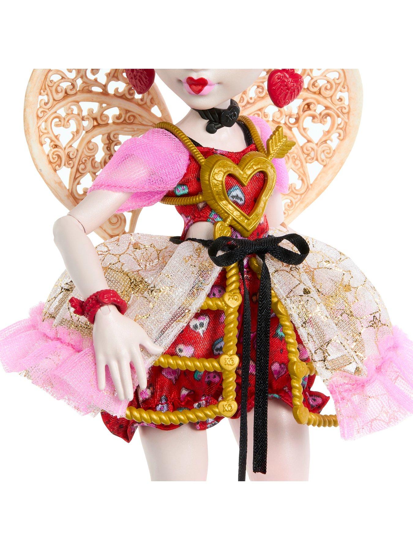 Image 6 of 8 of Monster High Scary Sweet Birthday Cupid Asteria Doll in Party Dress with Balloon &amp; Gift