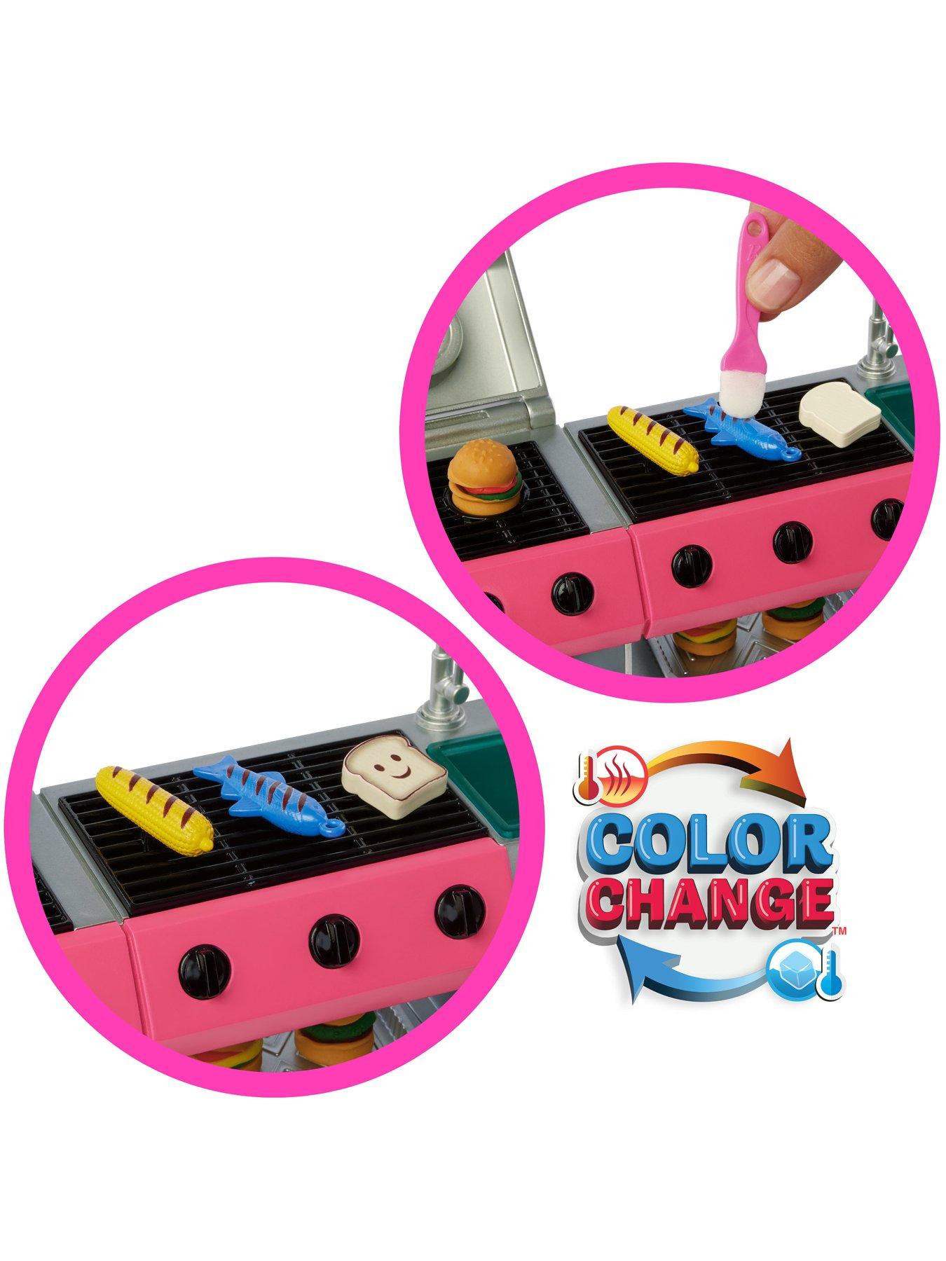 Image 5 of 8 of Barbie Dream Camper Playset with Roof Tent, BBQ Grill with Colour-Change Feature &amp; 60+ Accessories