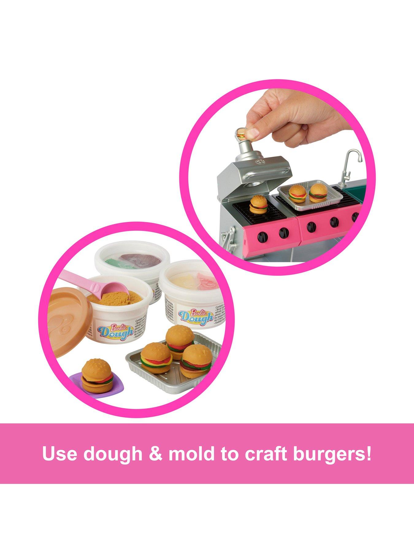 Image 6 of 8 of Barbie Dream Camper Playset with Roof Tent, BBQ Grill with Colour-Change Feature &amp; 60+ Accessories