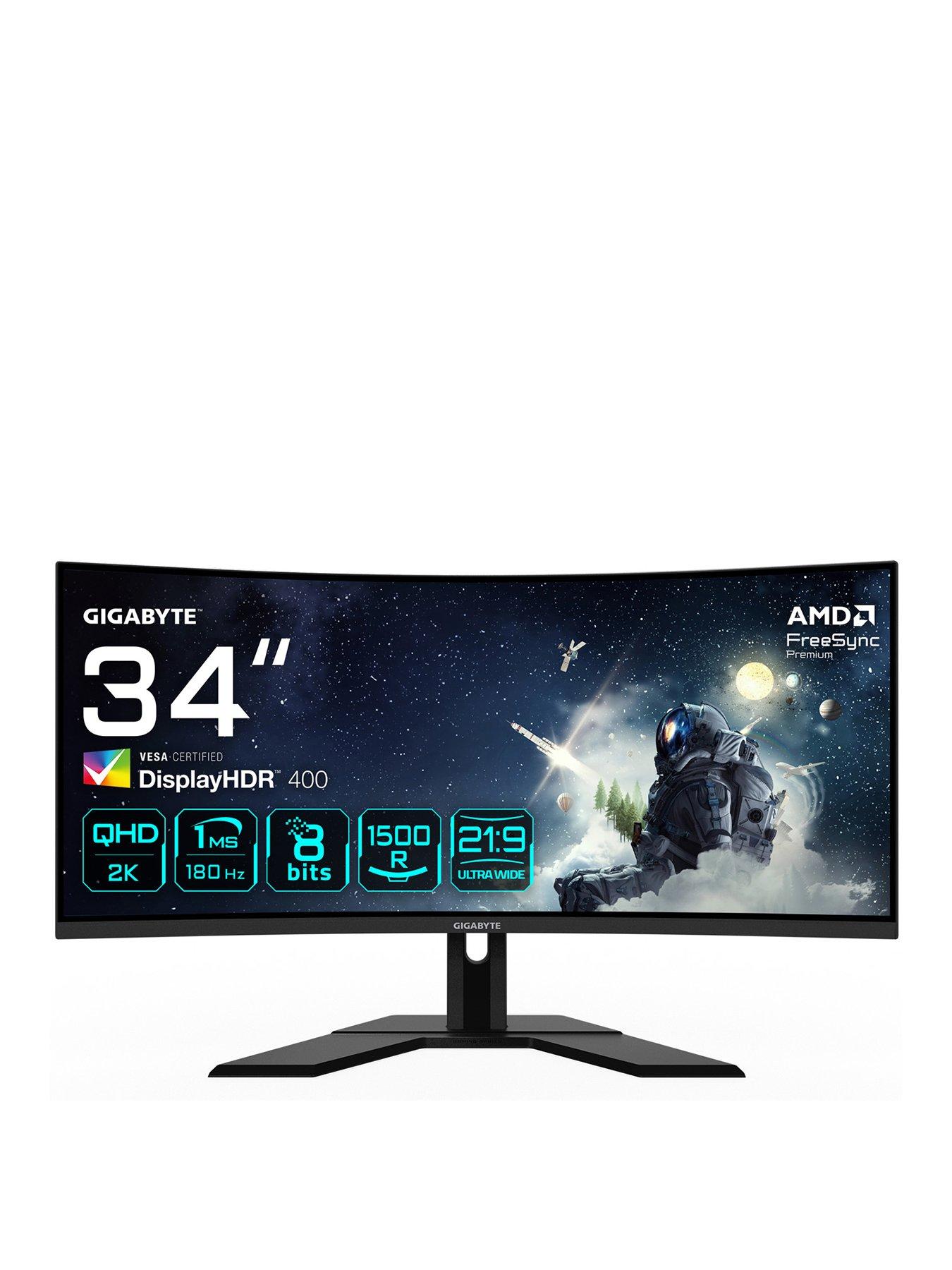 Image 1 of 6 of GIGABYTE G34WQCP Curved Gaming Monitor - 34in QHD, VA