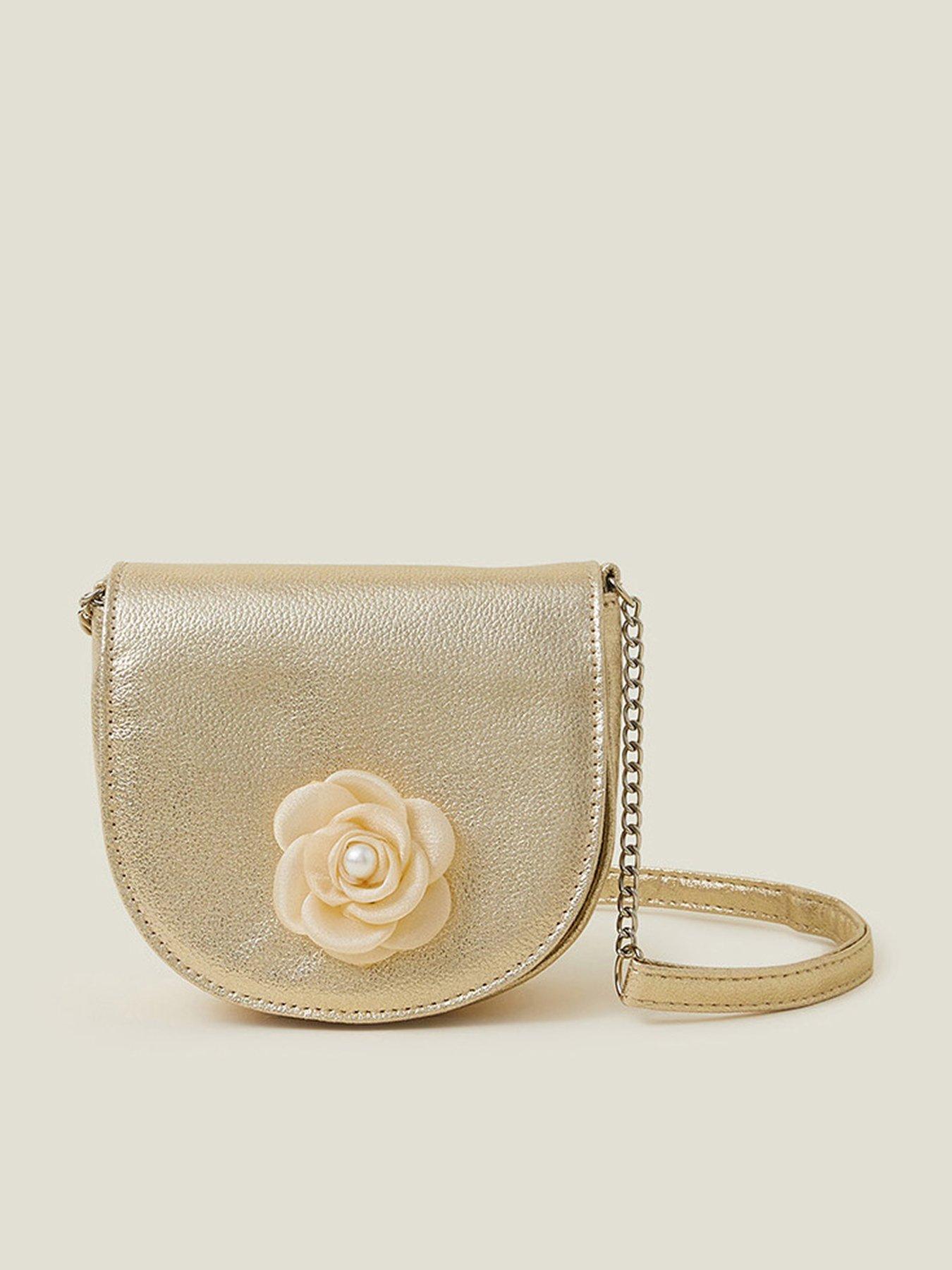 undefined Girls Flower Bag - Gold