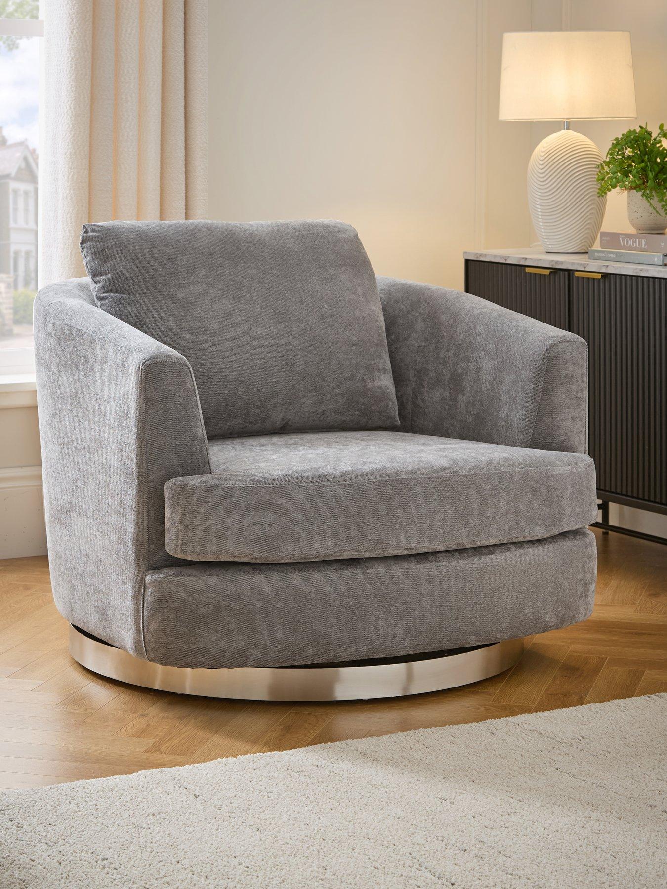 Very Home Devine Fabric Swivel Chair - Made to Order in the UK