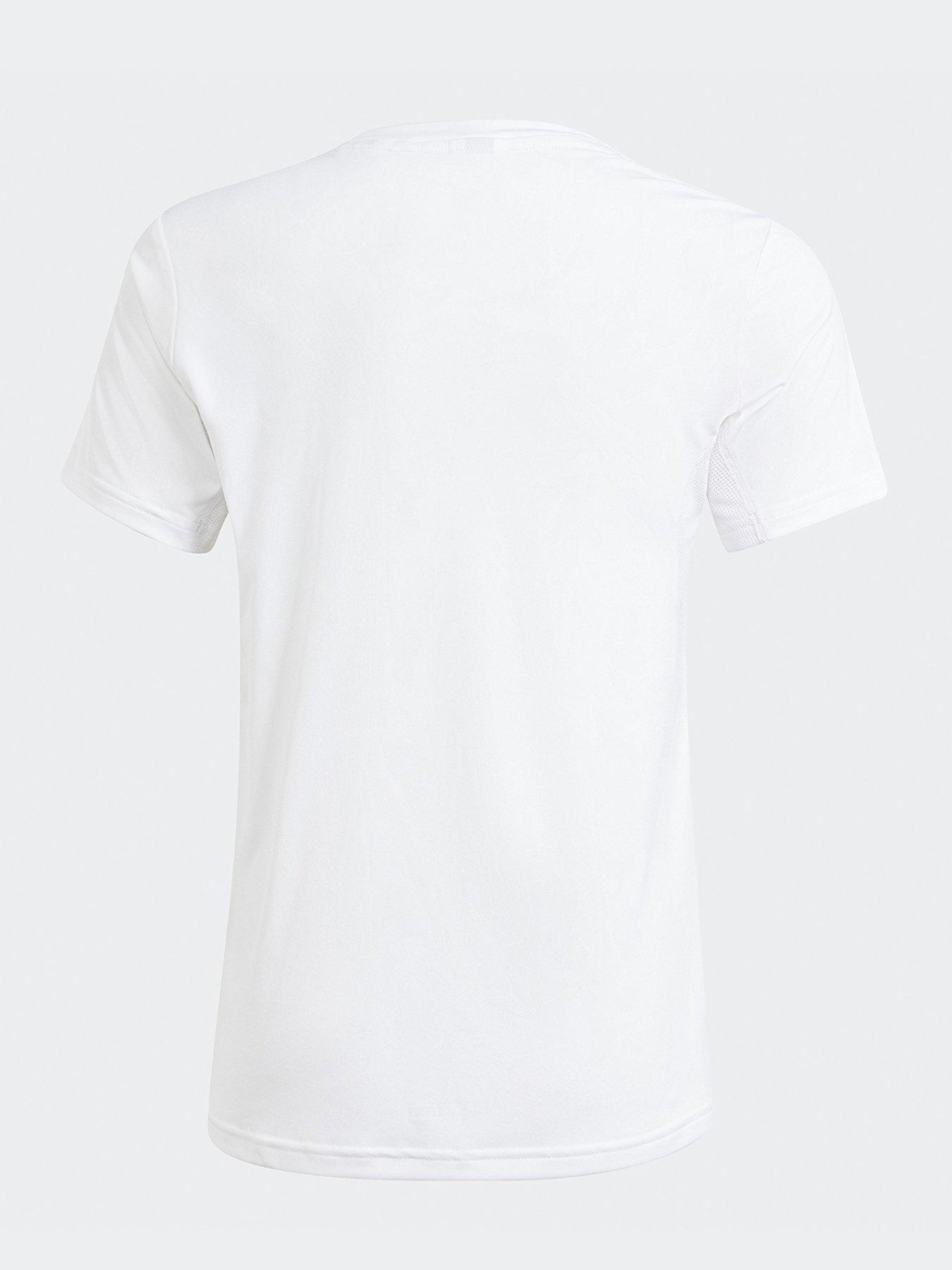 Image 2 of 4 of adidas Unisex Junior Running Team T-Shirt - White