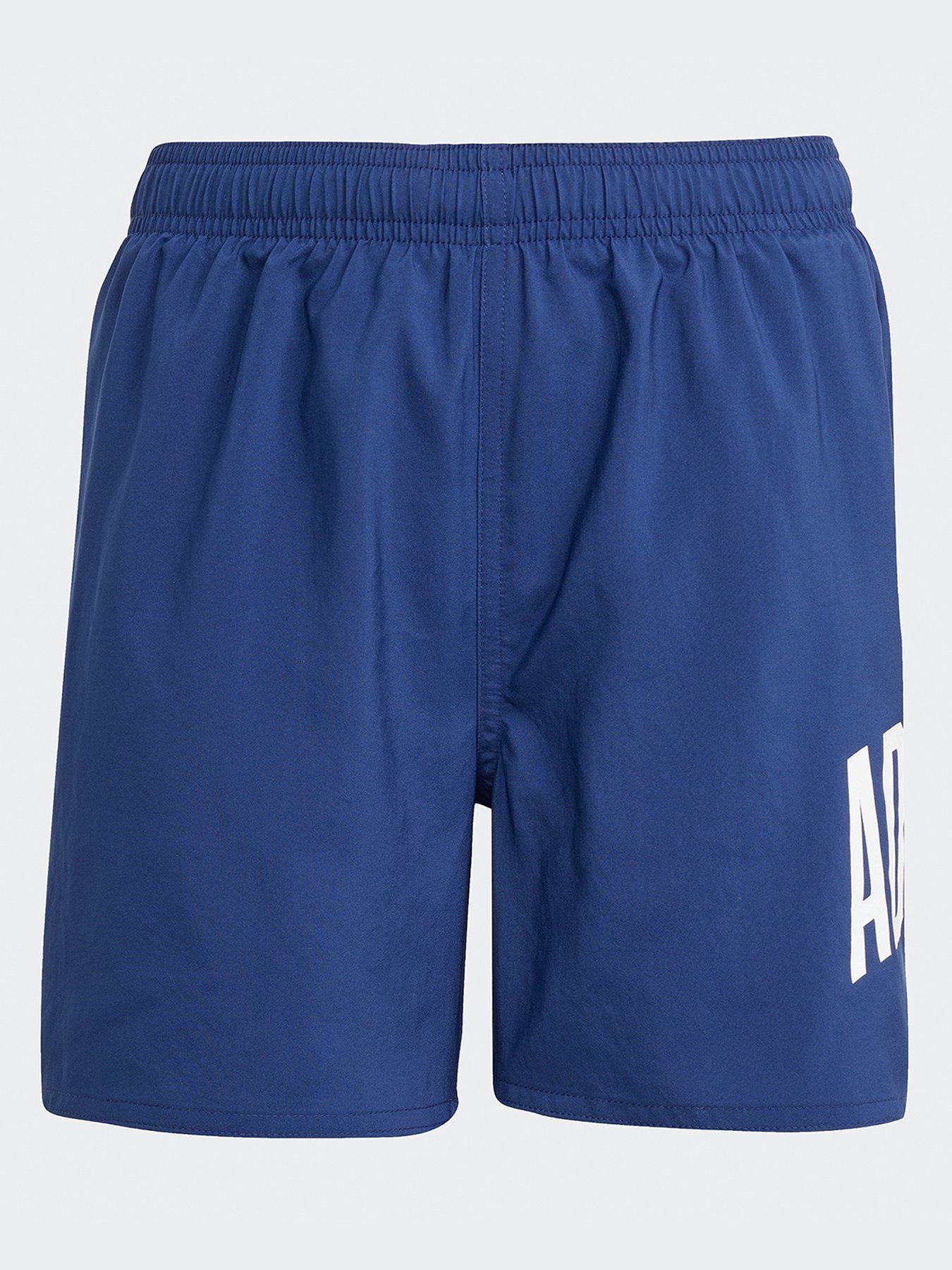 Image 1 of 5 of adidas Boy's Swim Shorts - Blue/White