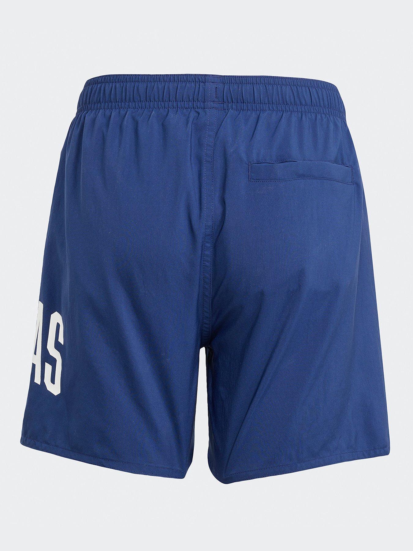 Image 2 of 5 of adidas Boy's Swim Shorts - Blue/White