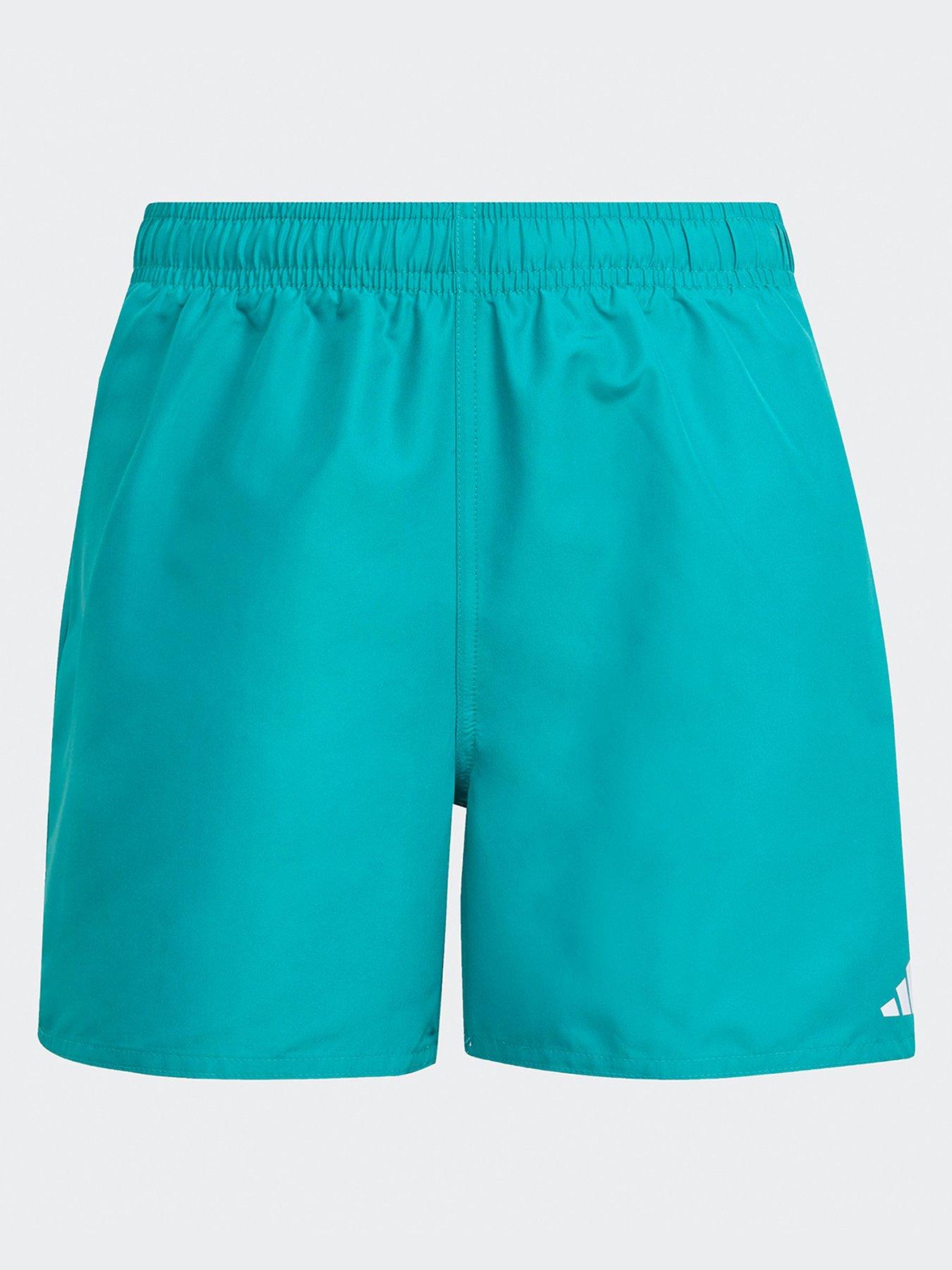 Image 1 of 4 of adidas Boy's Solid Swim Shorts - Green