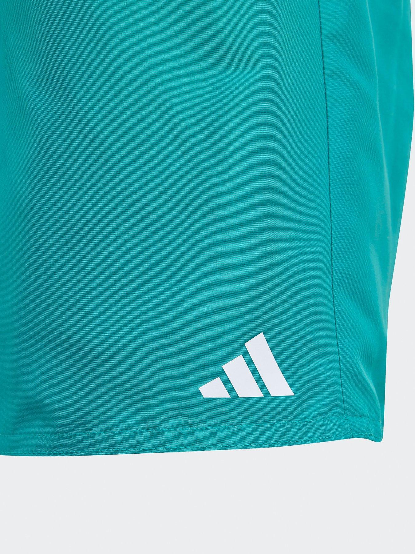 Image 3 of 4 of adidas Boy's Solid Swim Shorts - Green